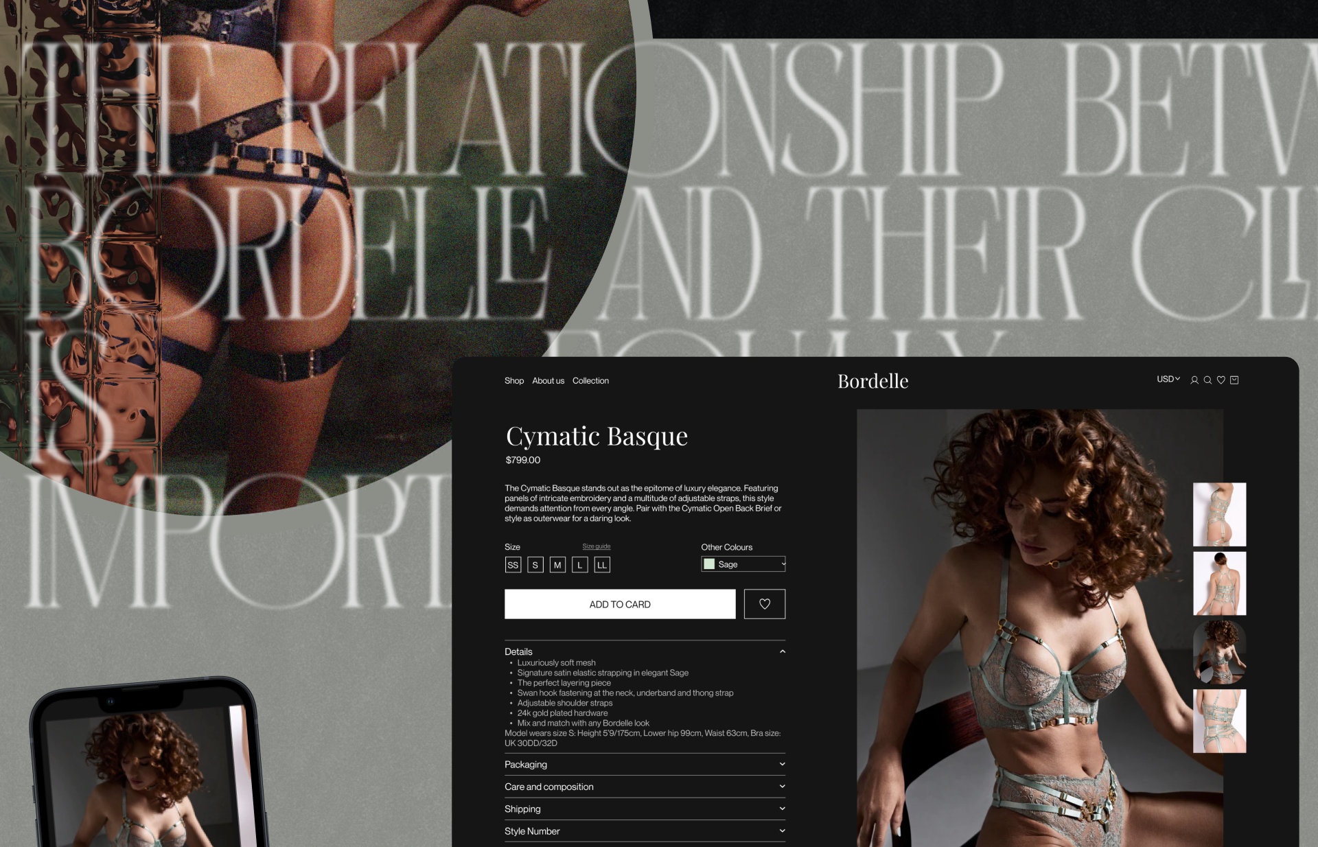 BORDELLE | E-commerce Redesign — Изображение №8 — Интерфейсы, Брендинг на Dprofile