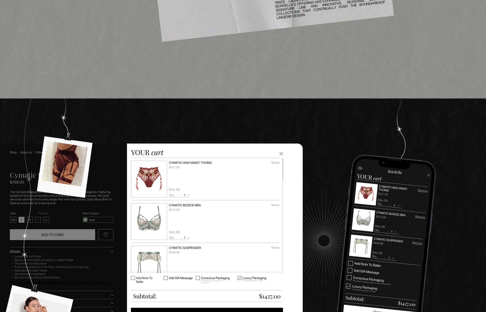 BORDELLE | E-commerce Redesign — Изображение №11 — Интерфейсы, Брендинг на Dprofile