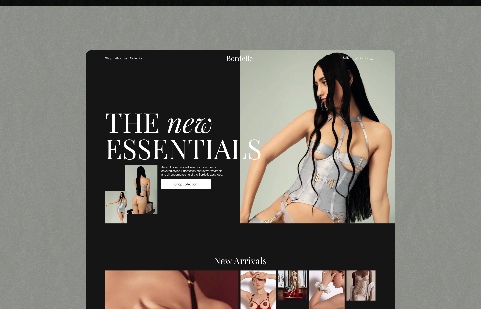 BORDELLE | E-commerce Redesign — Изображение №2 — Интерфейсы, Брендинг на Dprofile