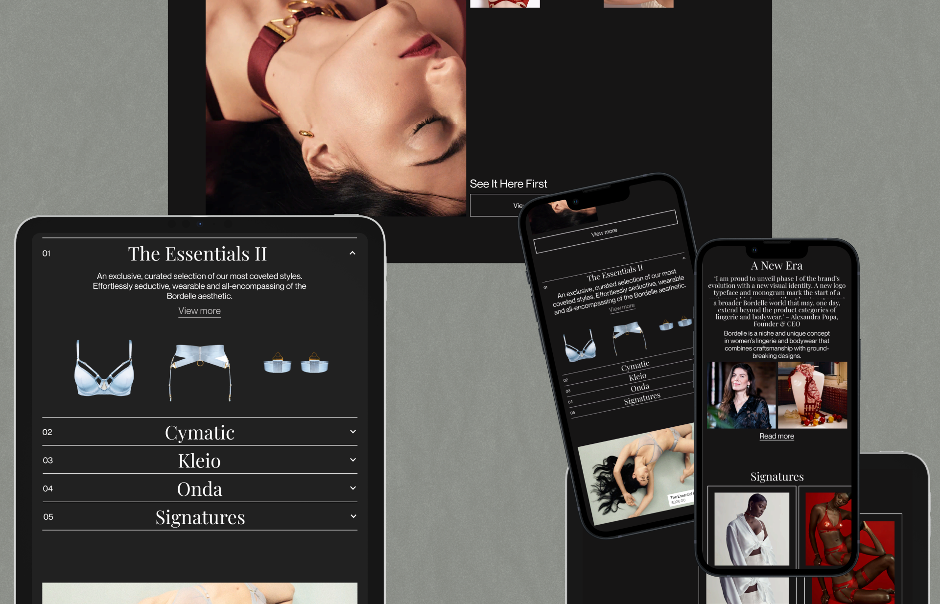 BORDELLE | E-commerce Redesign — Изображение №3 — Интерфейсы, Брендинг на Dprofile