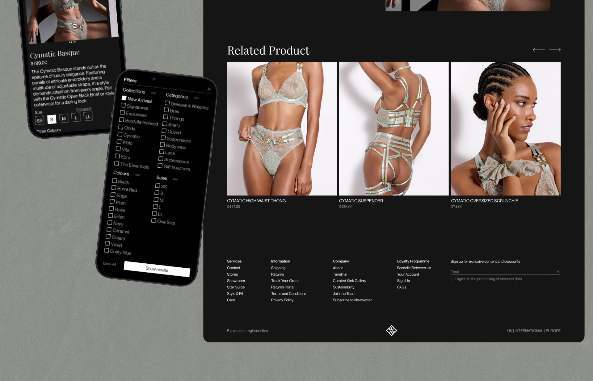 BORDELLE | E-commerce Redesign — Изображение №9 — Интерфейсы, Брендинг на Dprofile