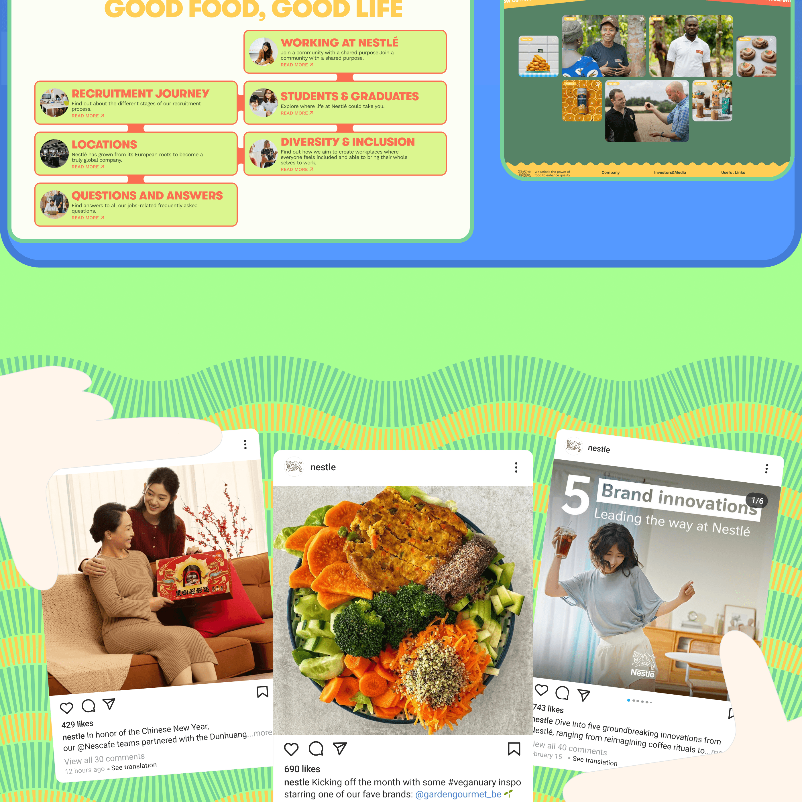 NESTLÉ | CORPORATE WEBSITE REDESIGN — Изображение №10 — Интерфейсы на Dprofile