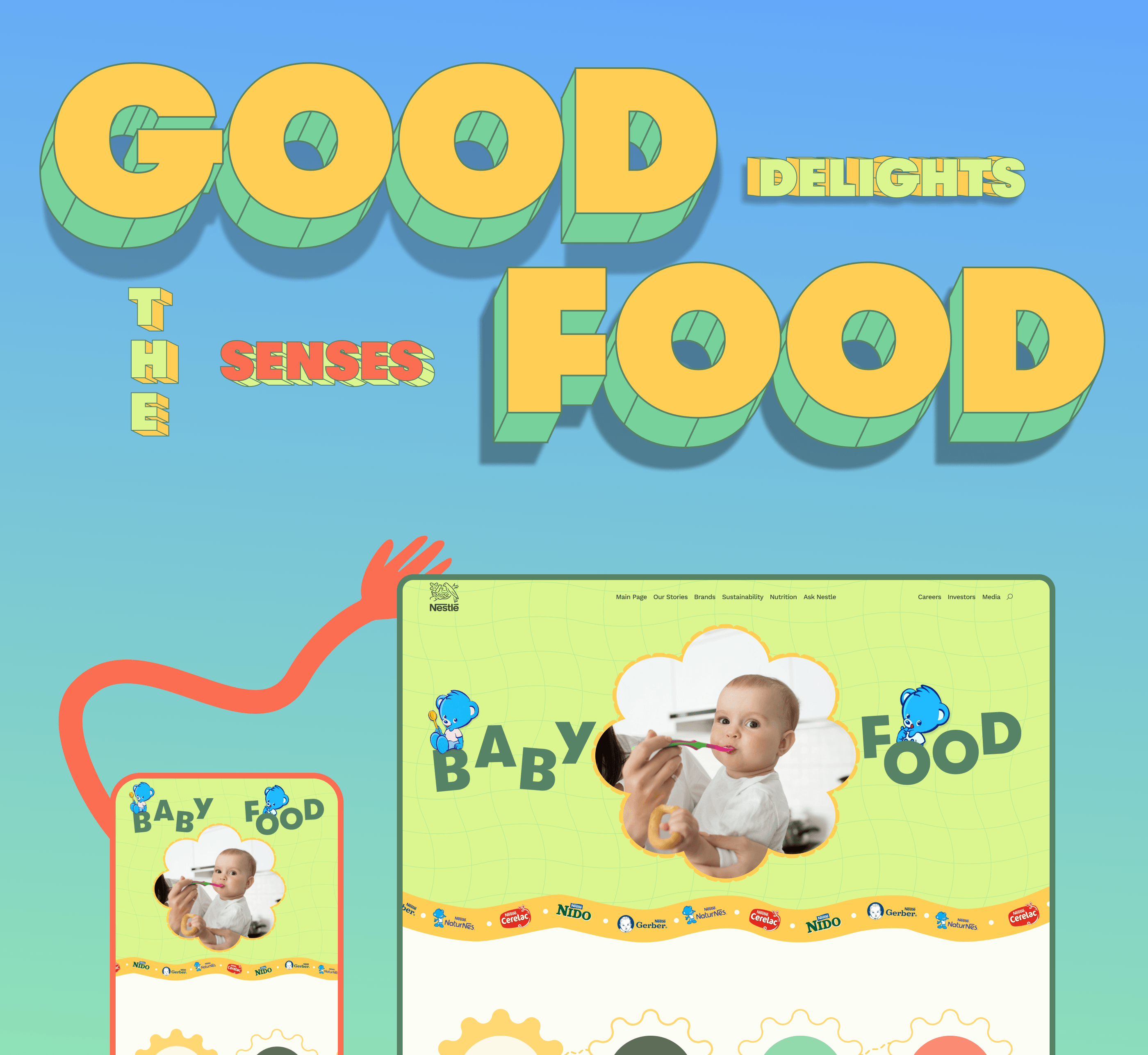 NESTLÉ | CORPORATE WEBSITE REDESIGN — Изображение №6 — Интерфейсы на Dprofile