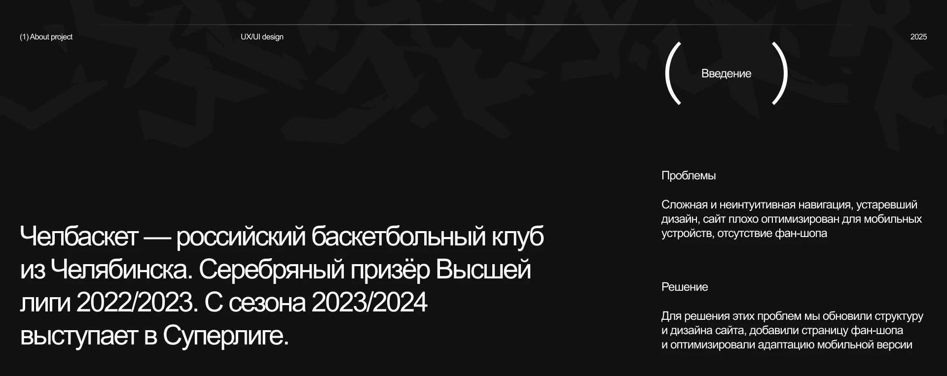 Челбаскет Website design UX/UI — Изображение №2 — Интерфейсы на Dprofile