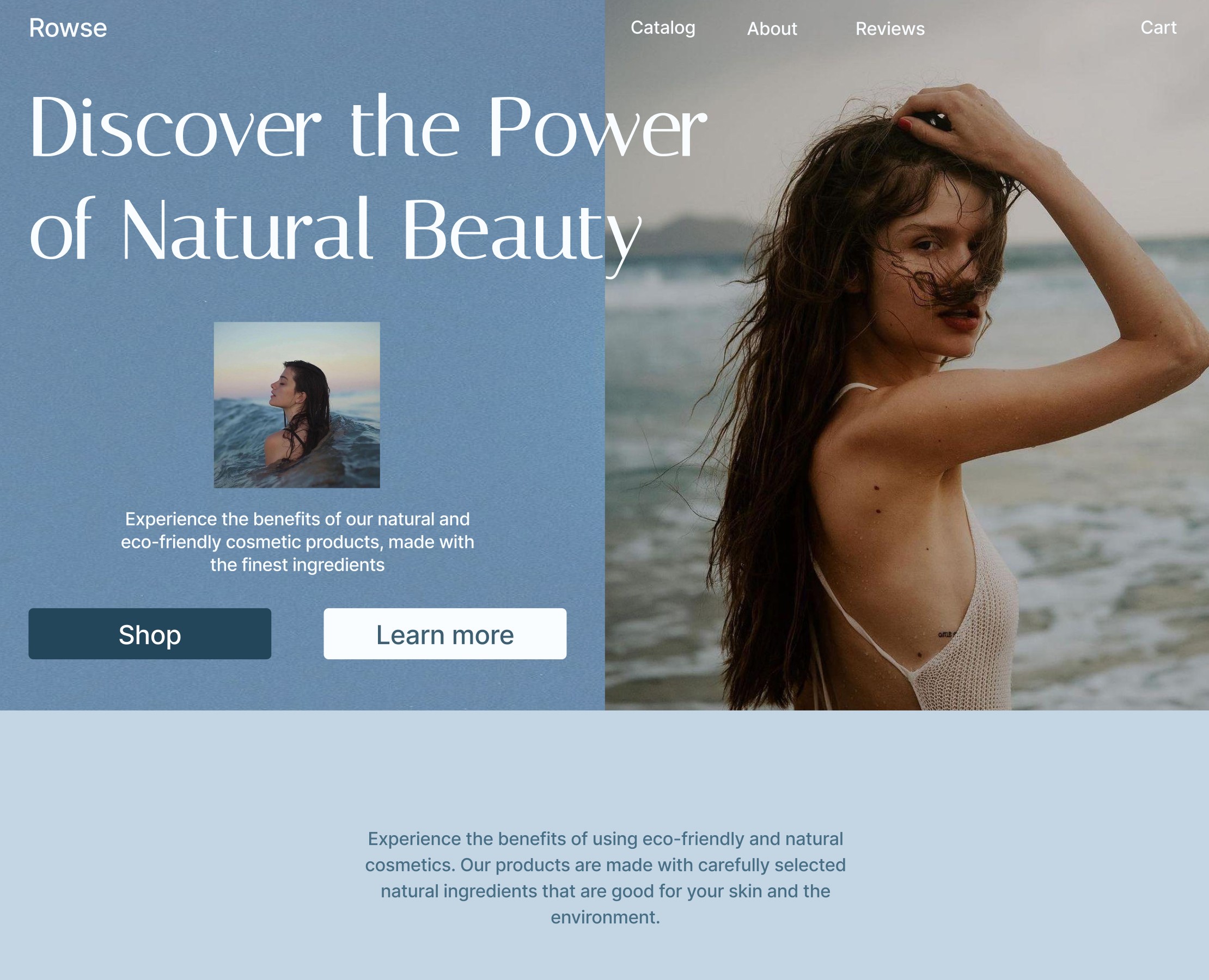 Дизайн-проект сайта|Website for the cosmetics brand — Интерфейсы на Dprofile