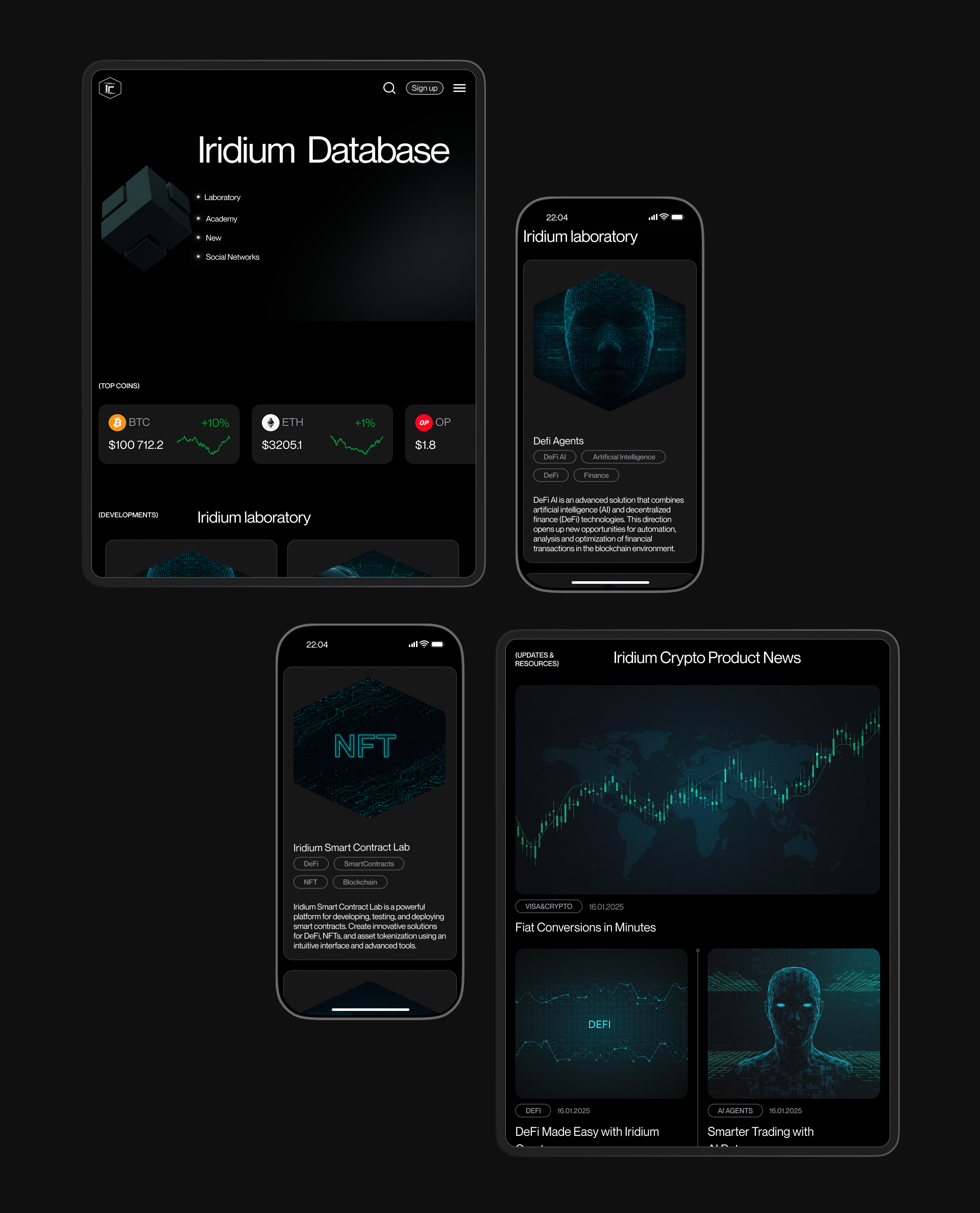 Iridium Crypto — Изображение №12 — Интерфейсы, Брендинг на Dprofile