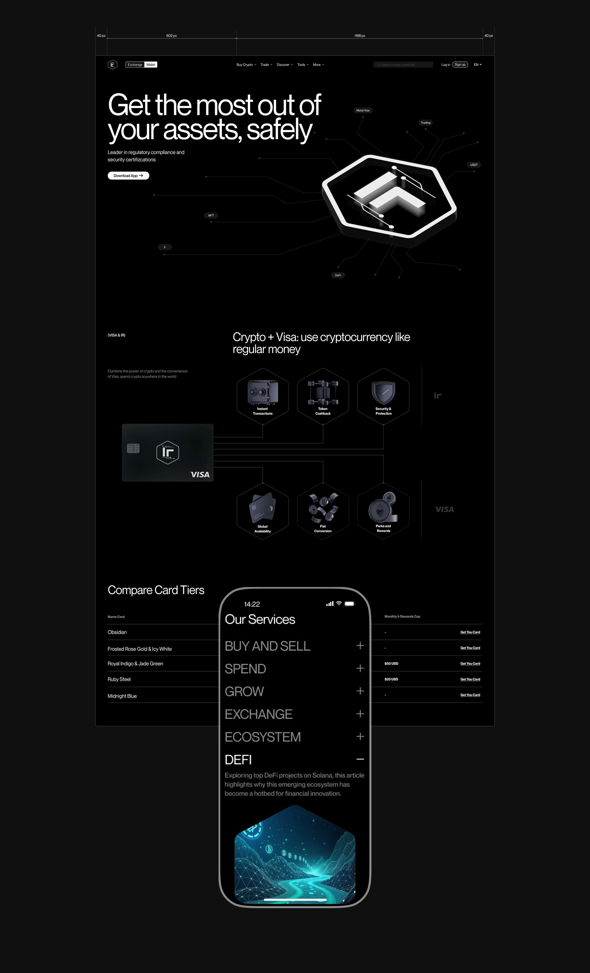 Iridium Crypto — Изображение №9 — Интерфейсы, Брендинг на Dprofile