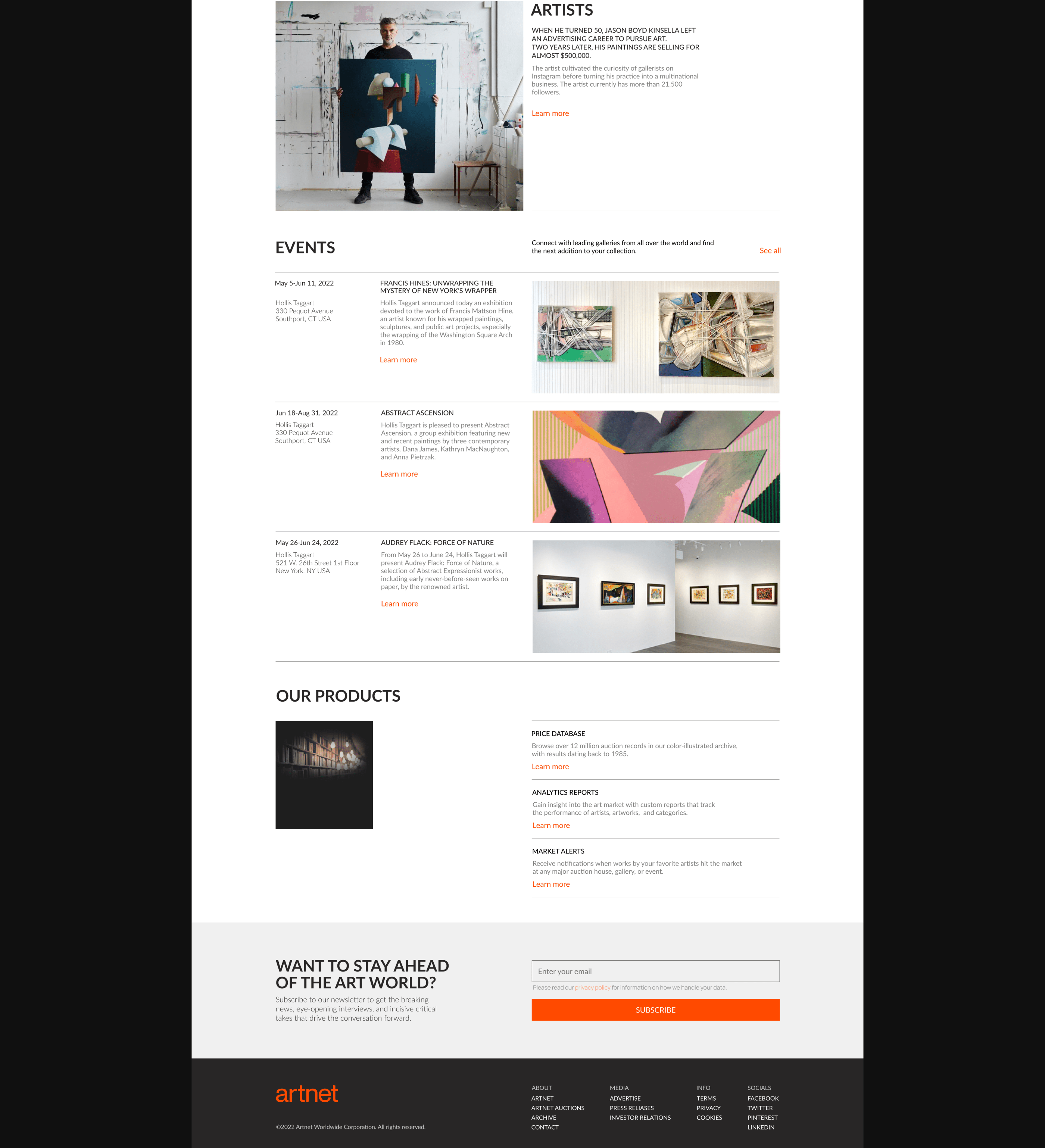 Artnet redesign concept — Изображение №5 — Интерфейсы на Dprofile