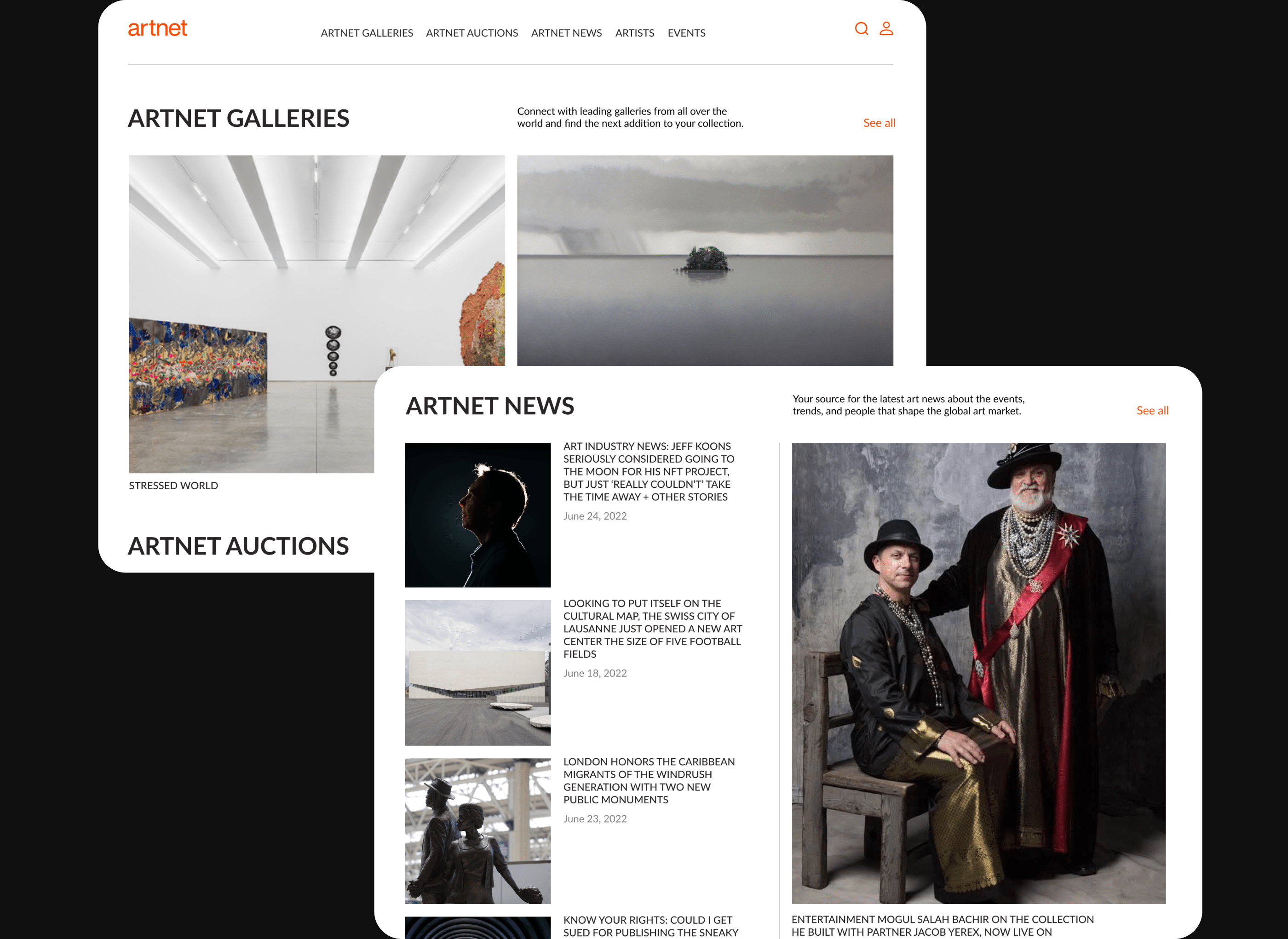 Artnet redesign concept — Изображение №2 — Интерфейсы на Dprofile