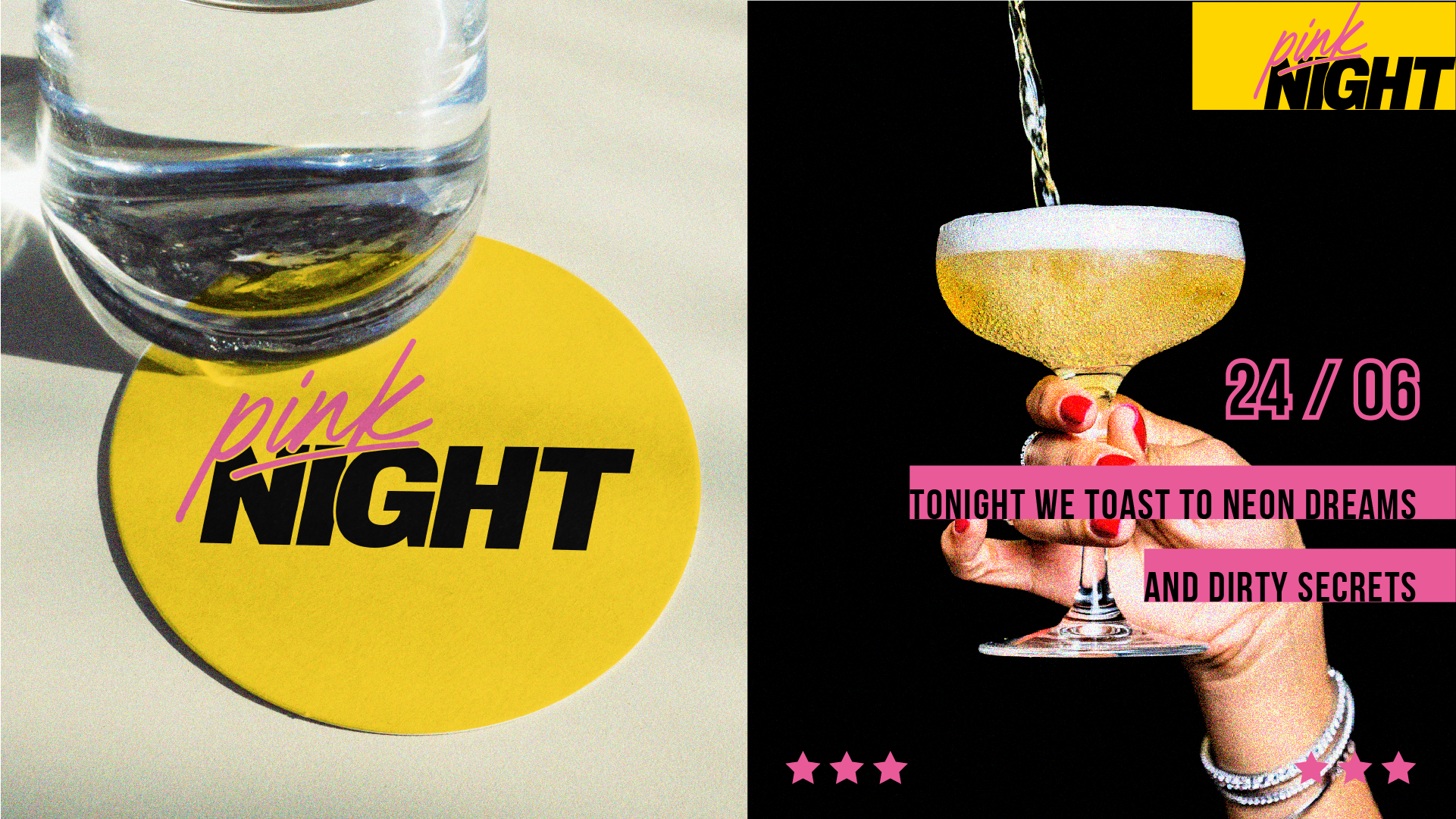Pink Night cocktail bar — Изображение №9 — Брендинг на Dprofile