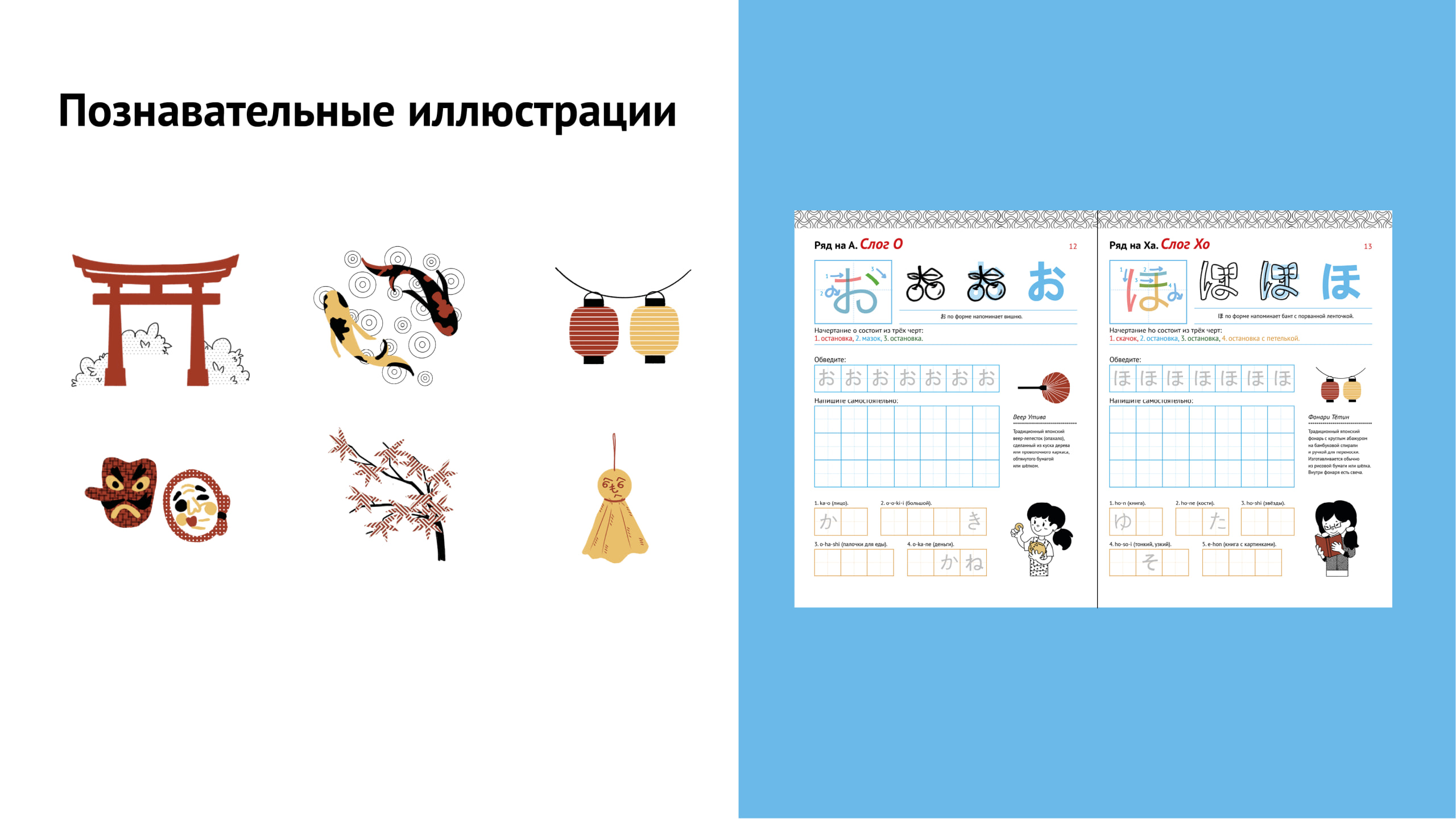 Прописи и комплект карточек для изучающих японский язык — Изображение №11 — Иллюстрация на Dprofile