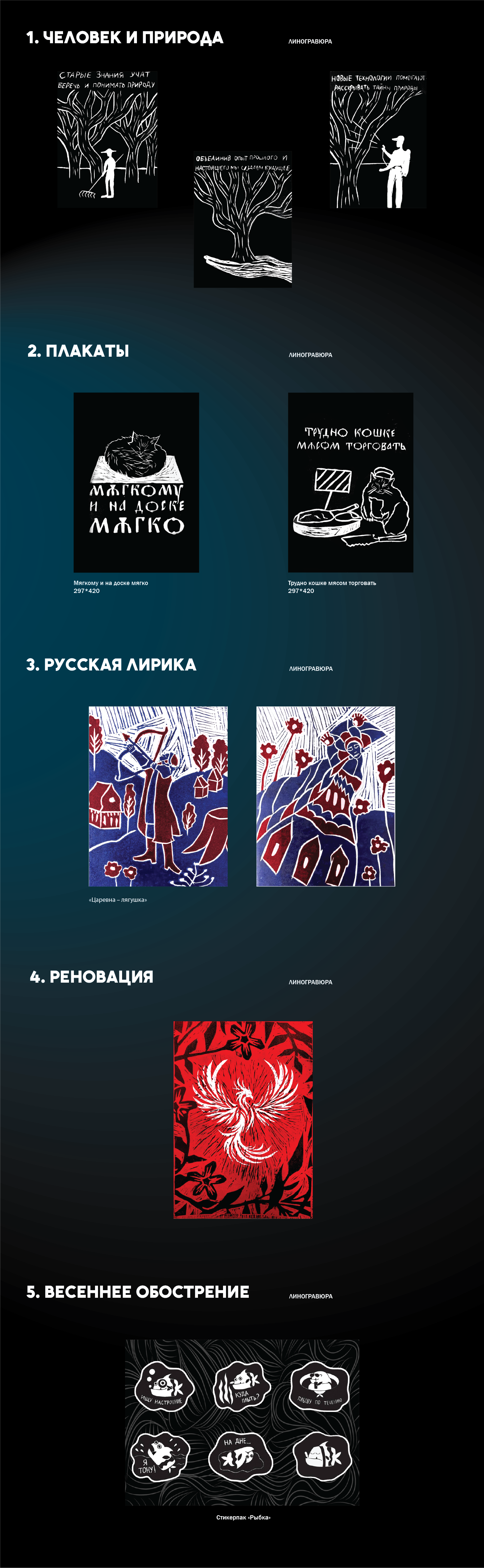 Стикерпак «Рыбка» — Изображение №1 — Иллюстрация на Dprofile