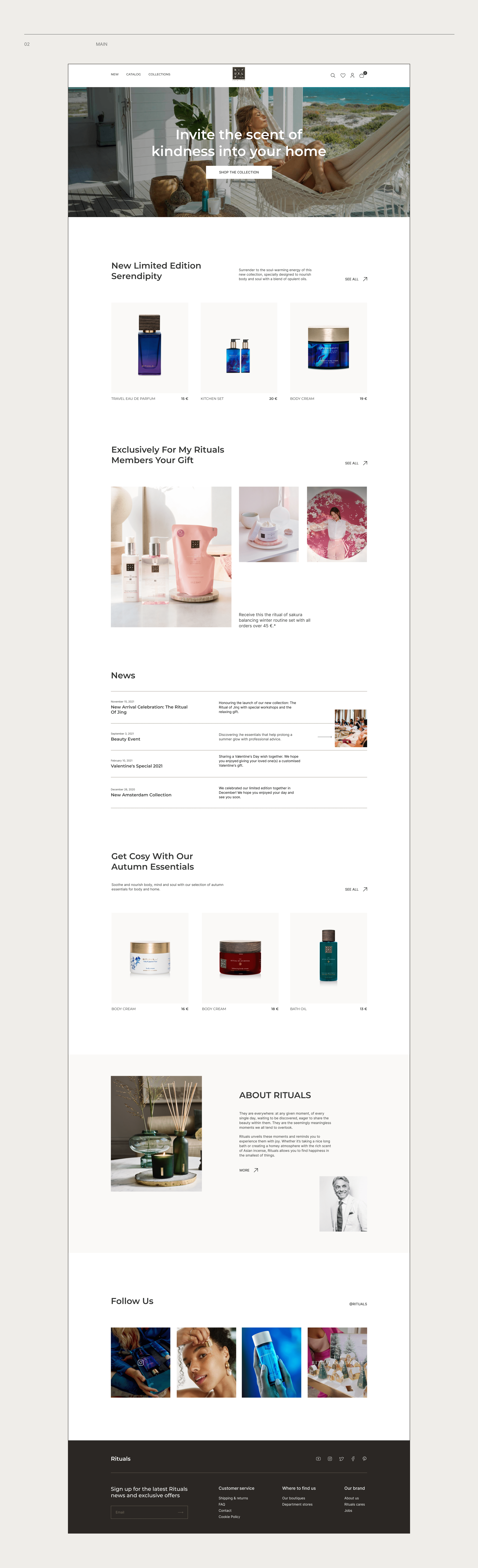 Rituals - redesign concept — Изображение №3 — Интерфейсы на Dprofile