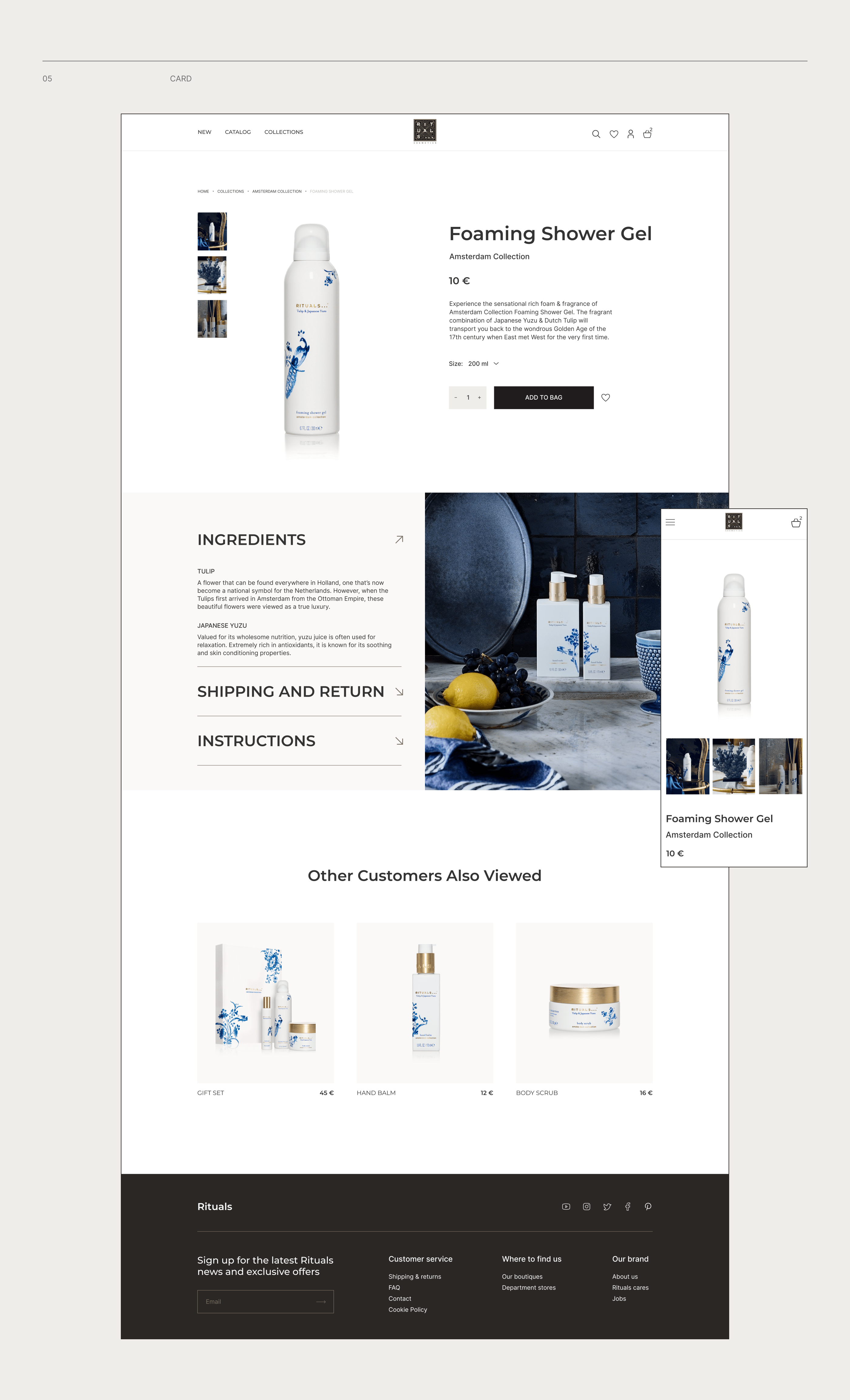 Rituals - redesign concept — Изображение №7 — Интерфейсы на Dprofile