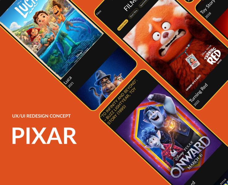Redesign Pixar на Dprofile