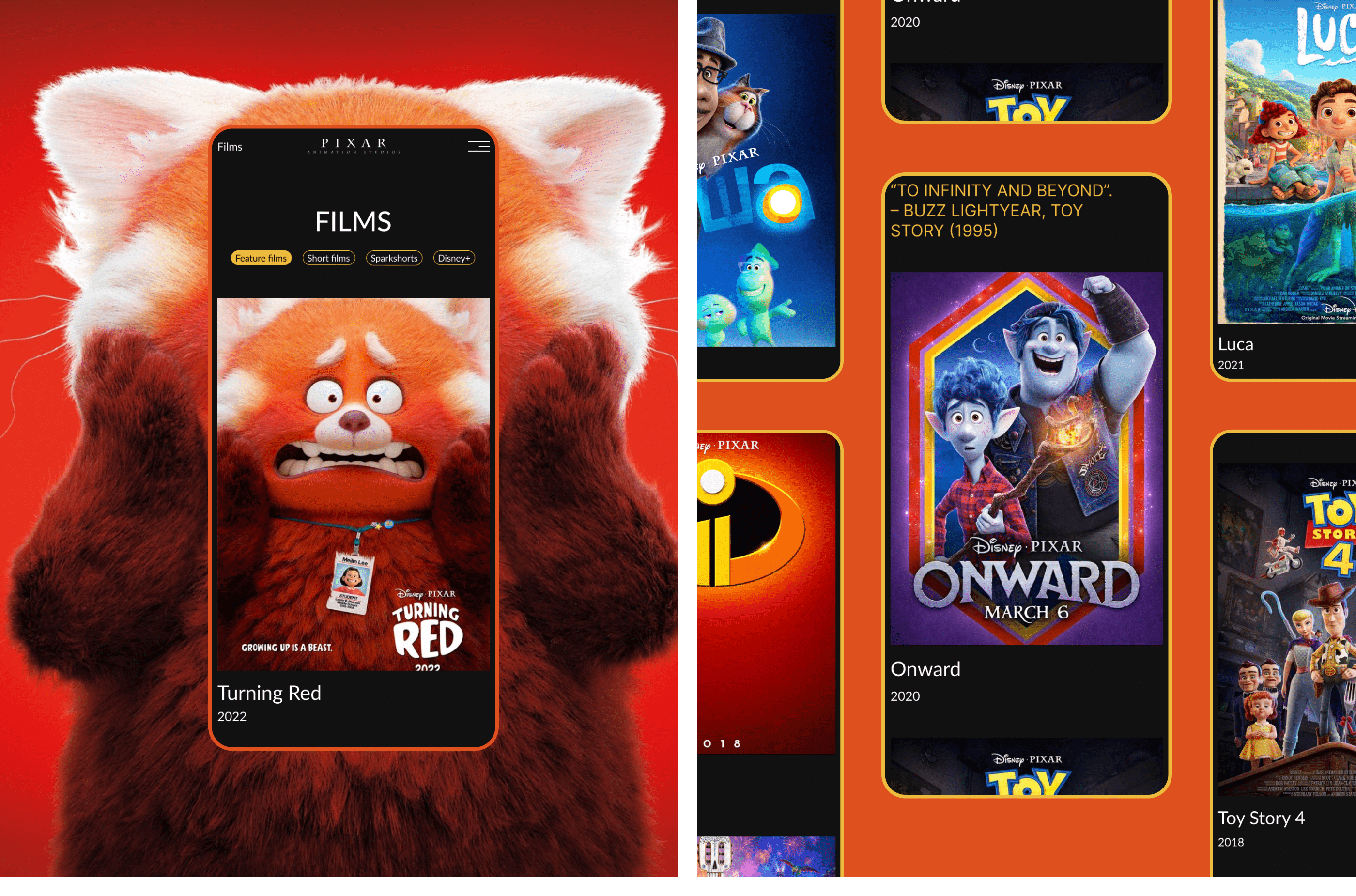 Redesign Pixar — Изображение №6 — Интерфейсы на Dprofile