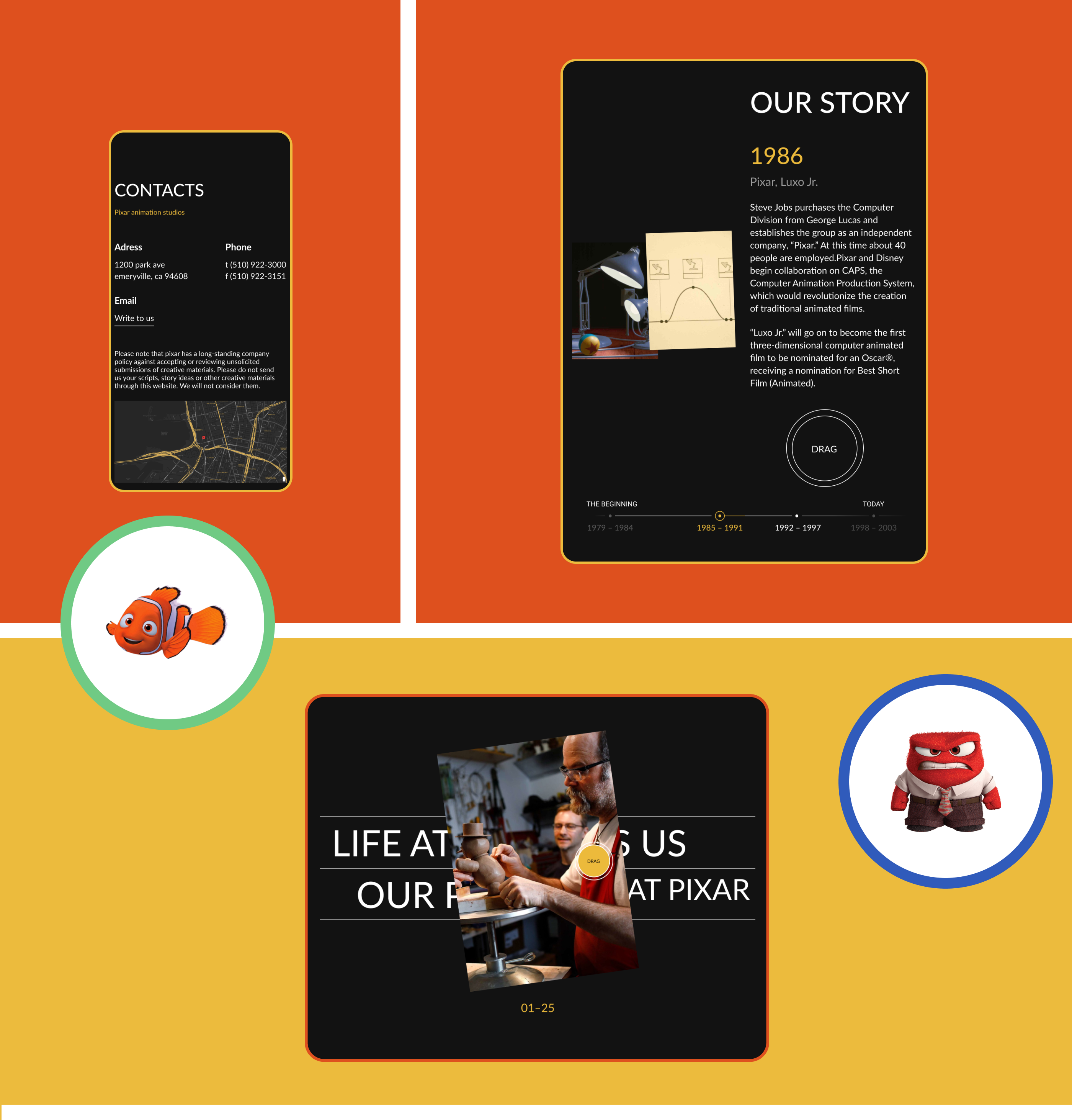 Redesign Pixar — Изображение №8 — Интерфейсы на Dprofile