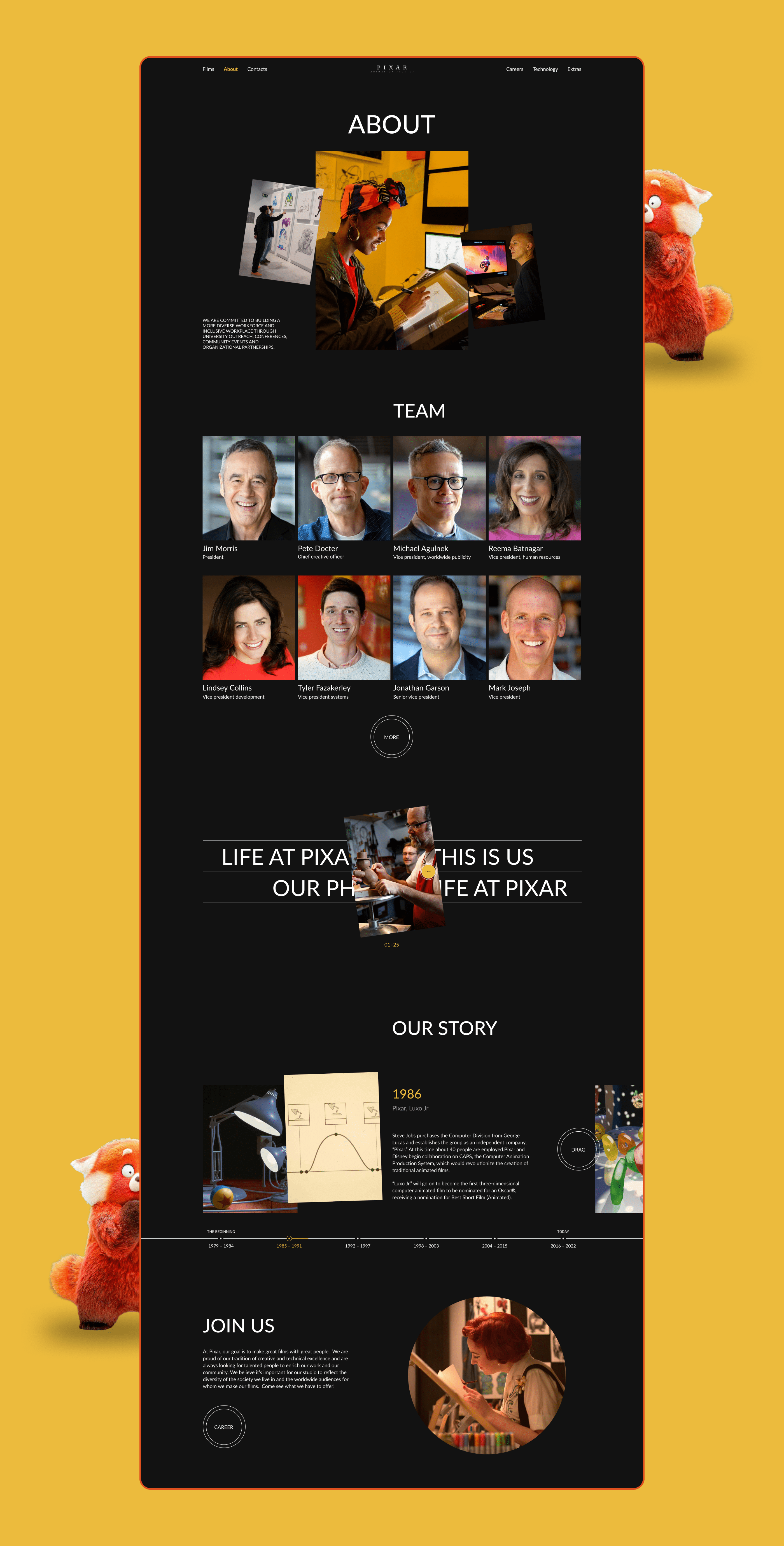 Redesign Pixar — Изображение №7 — Интерфейсы на Dprofile