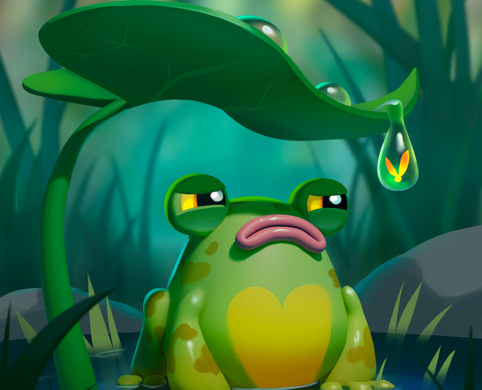 3D Sweet frog на Dprofile