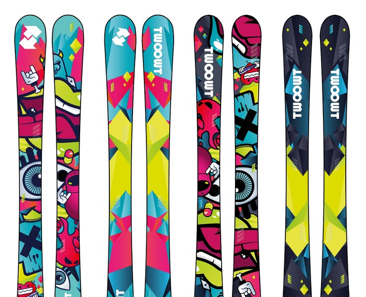 Illustration for the ski brand Twoowt — Иллюстрация, Графика на Dprofile