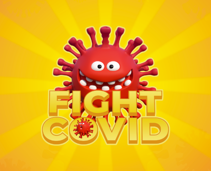 FIGHT COVID Мобильная игра — Интерфейсы на Dprofile