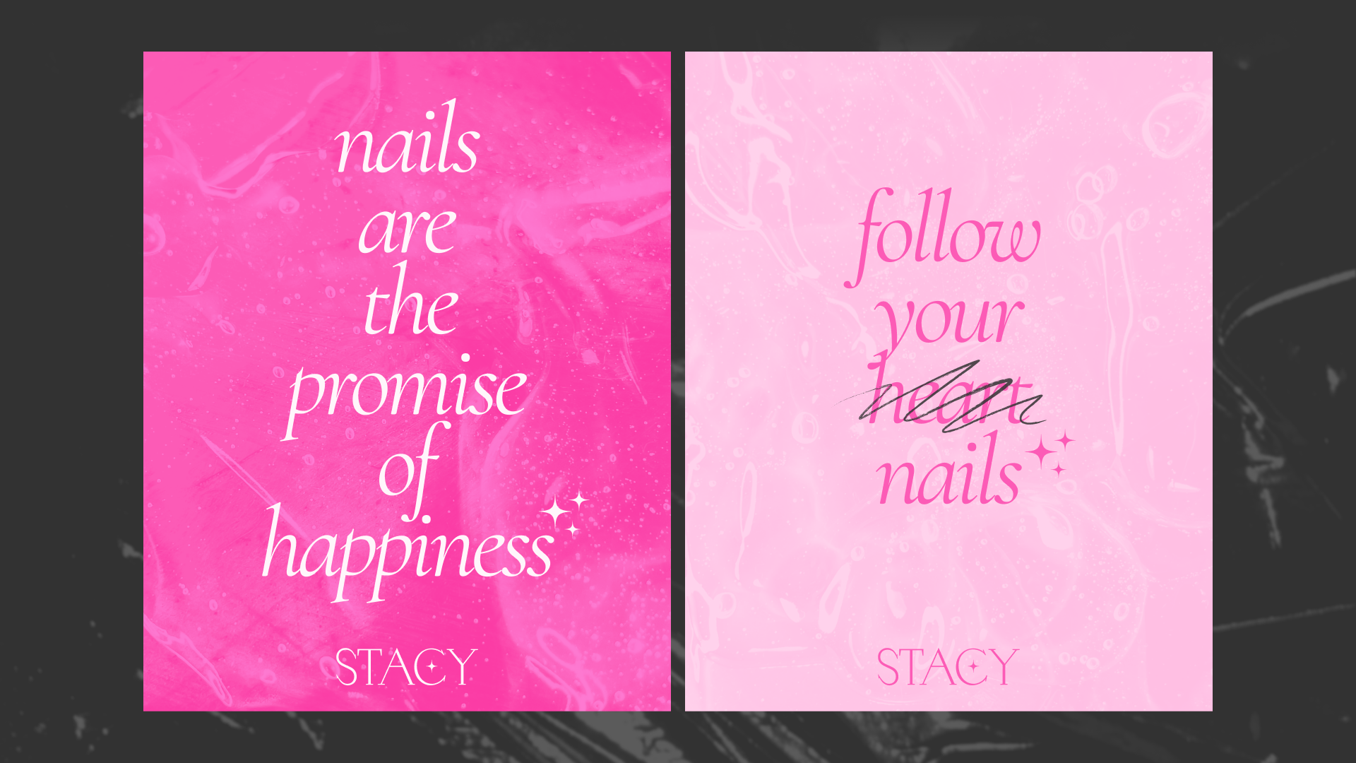 студия маникюра stacy / брендинг — Изображение №14 — Брендинг на Dprofile