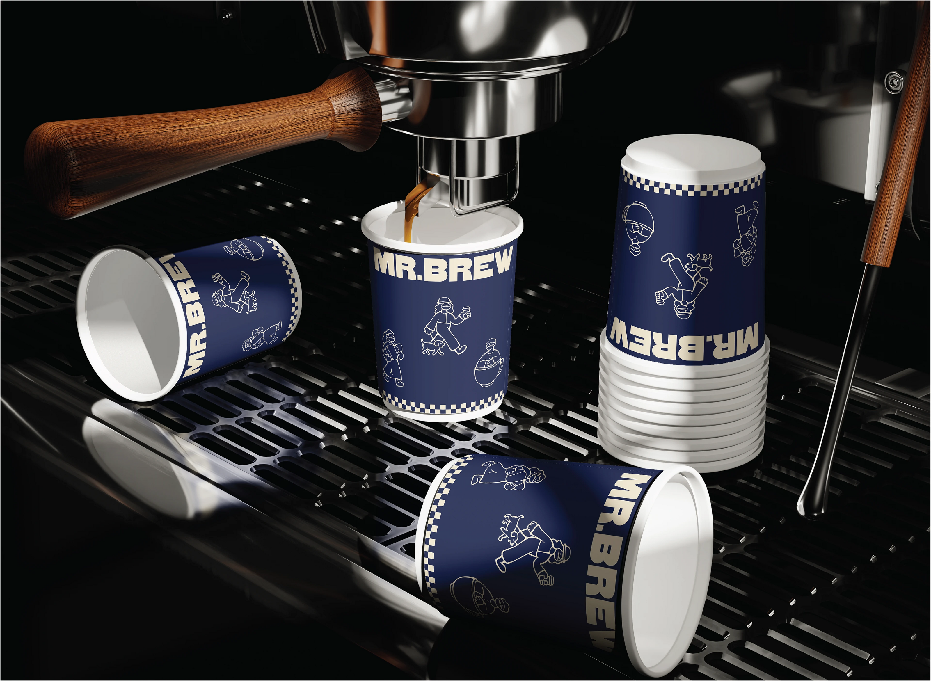Mr.Brew I Визуальная Айдентика — Изображение №7 — Брендинг, Иллюстрация на Dprofile