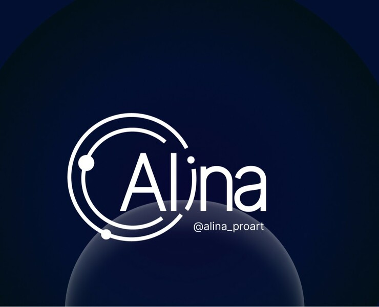 Logo for web-designer Alina Kaurina — Интерфейсы, Брендинг на Dprofile