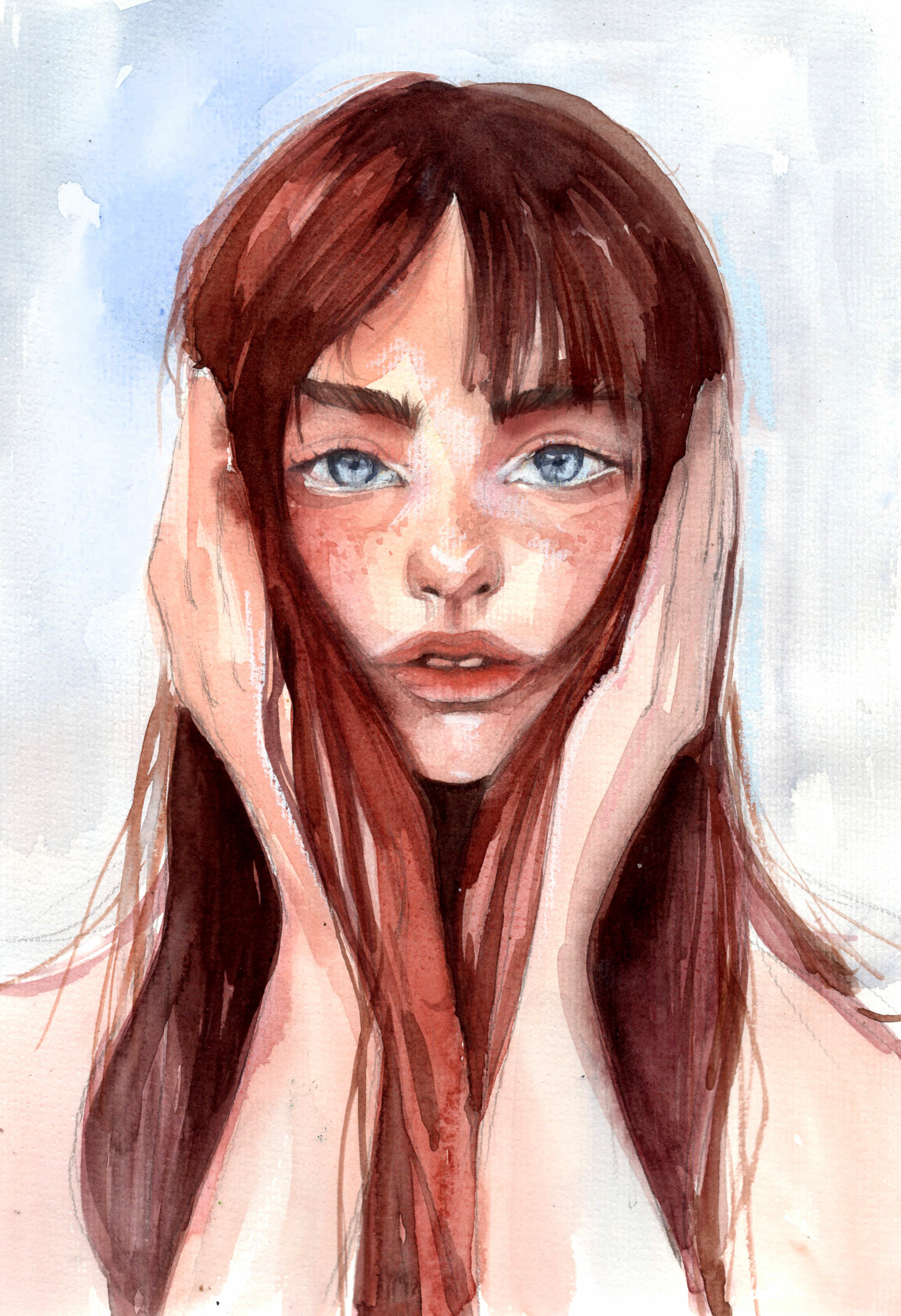 Акварельный портрет — Изображение №4 — Иллюстрация, Графика на Dprofile