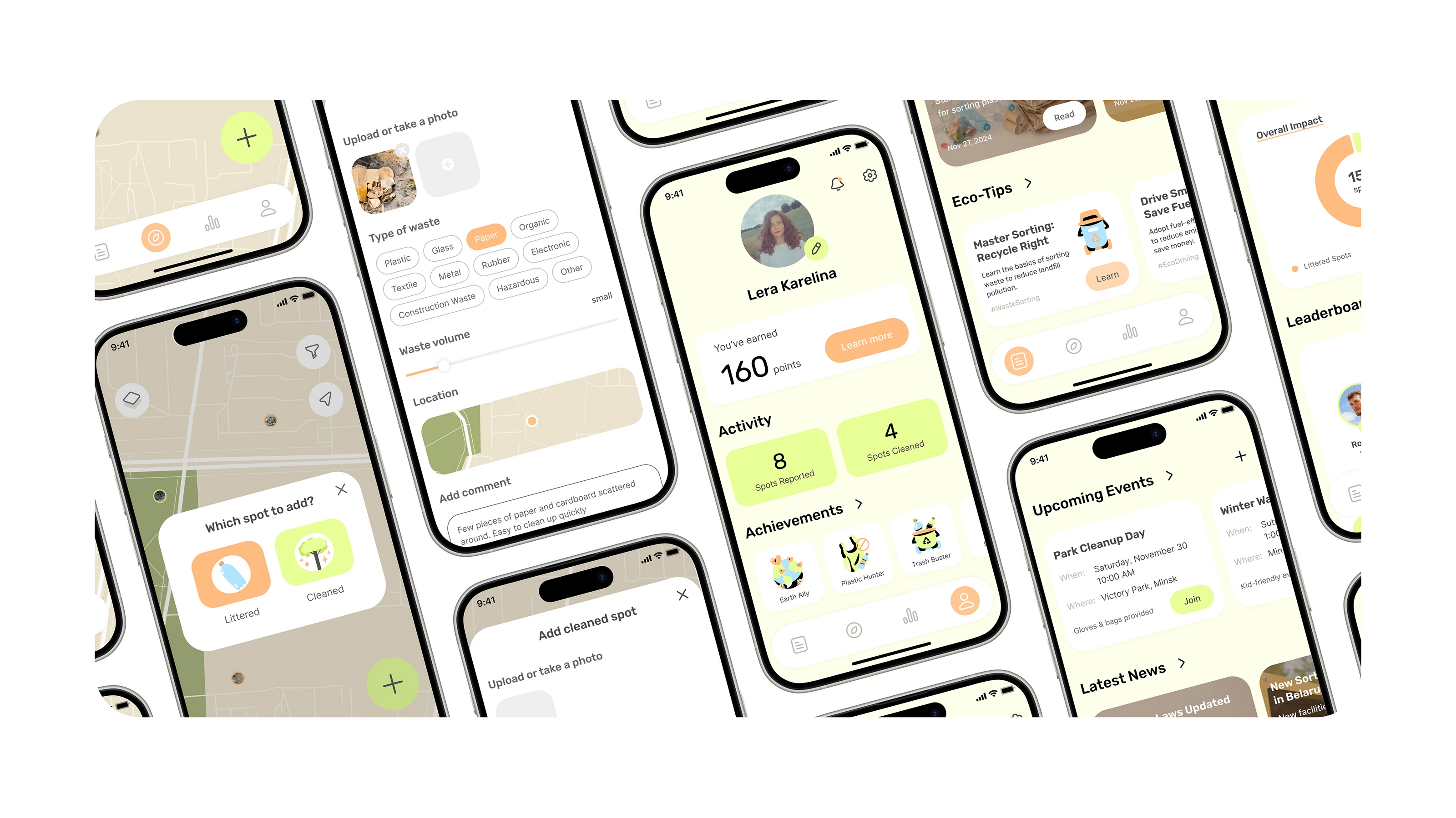 Clean Spot app | UX/UI Design — Изображение №10 — Интерфейсы на Dprofile