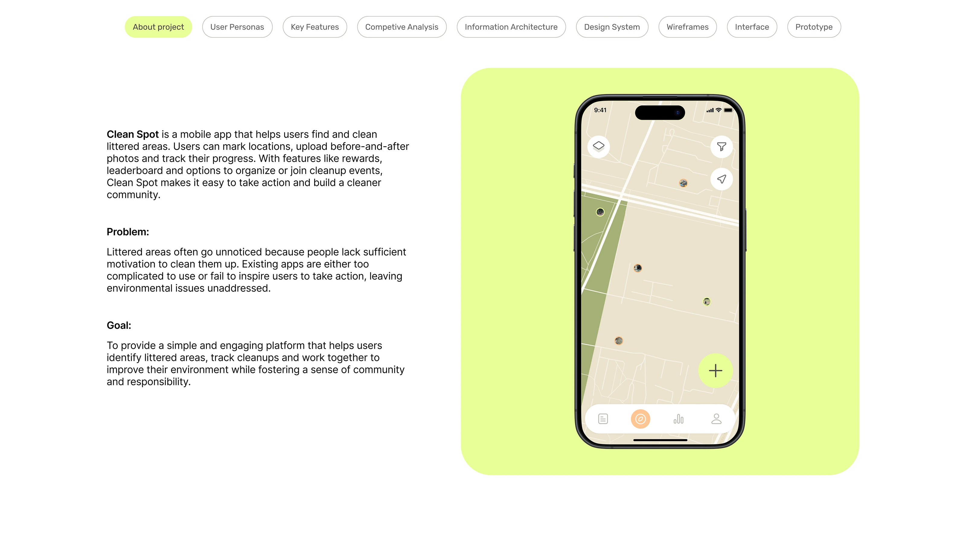 Clean Spot app | UX/UI Design — Изображение №2 — Интерфейсы на Dprofile
