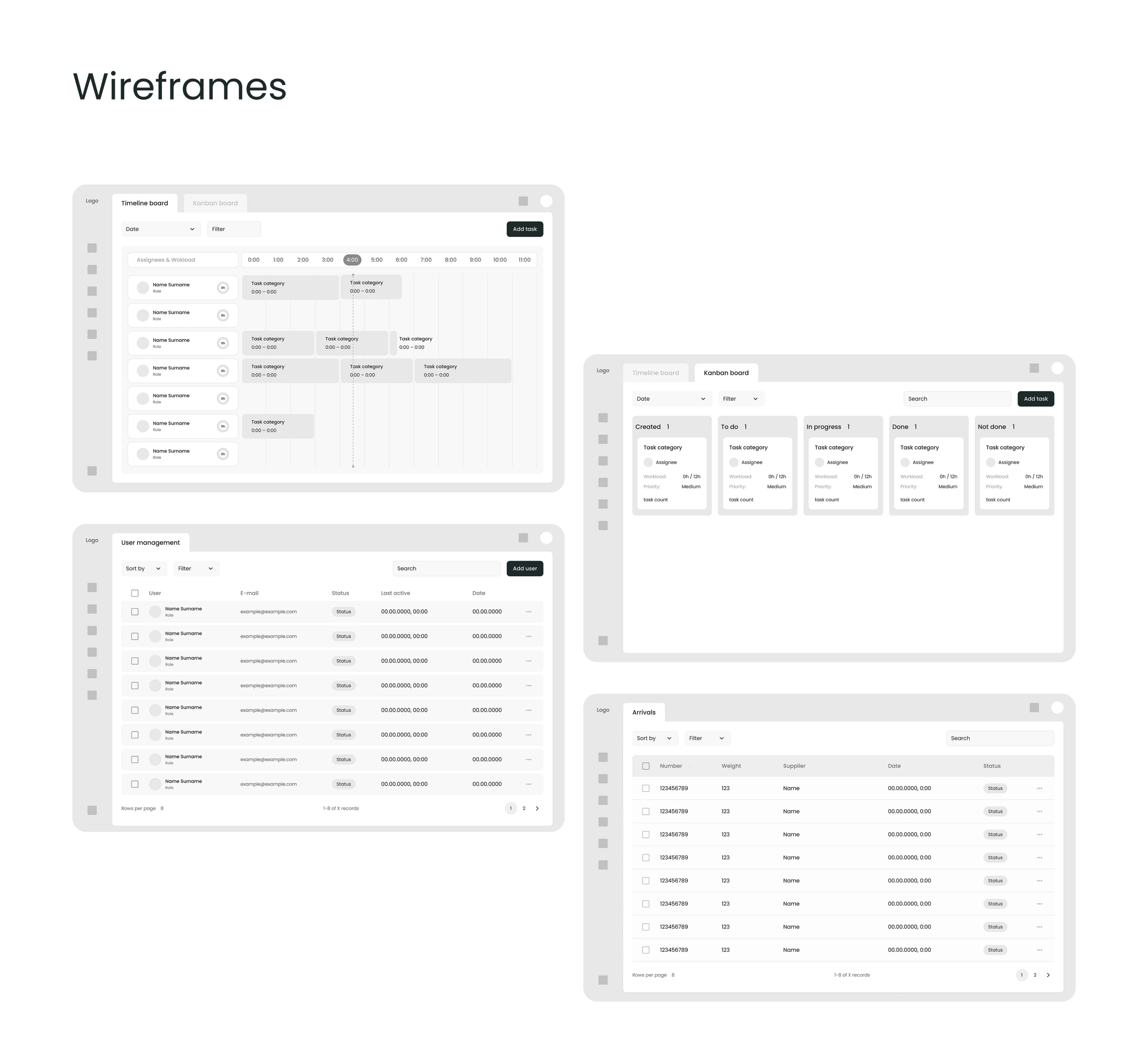 Warezy | UX/UI for WMS | Task management — Изображение №7 — Интерфейсы на Dprofile