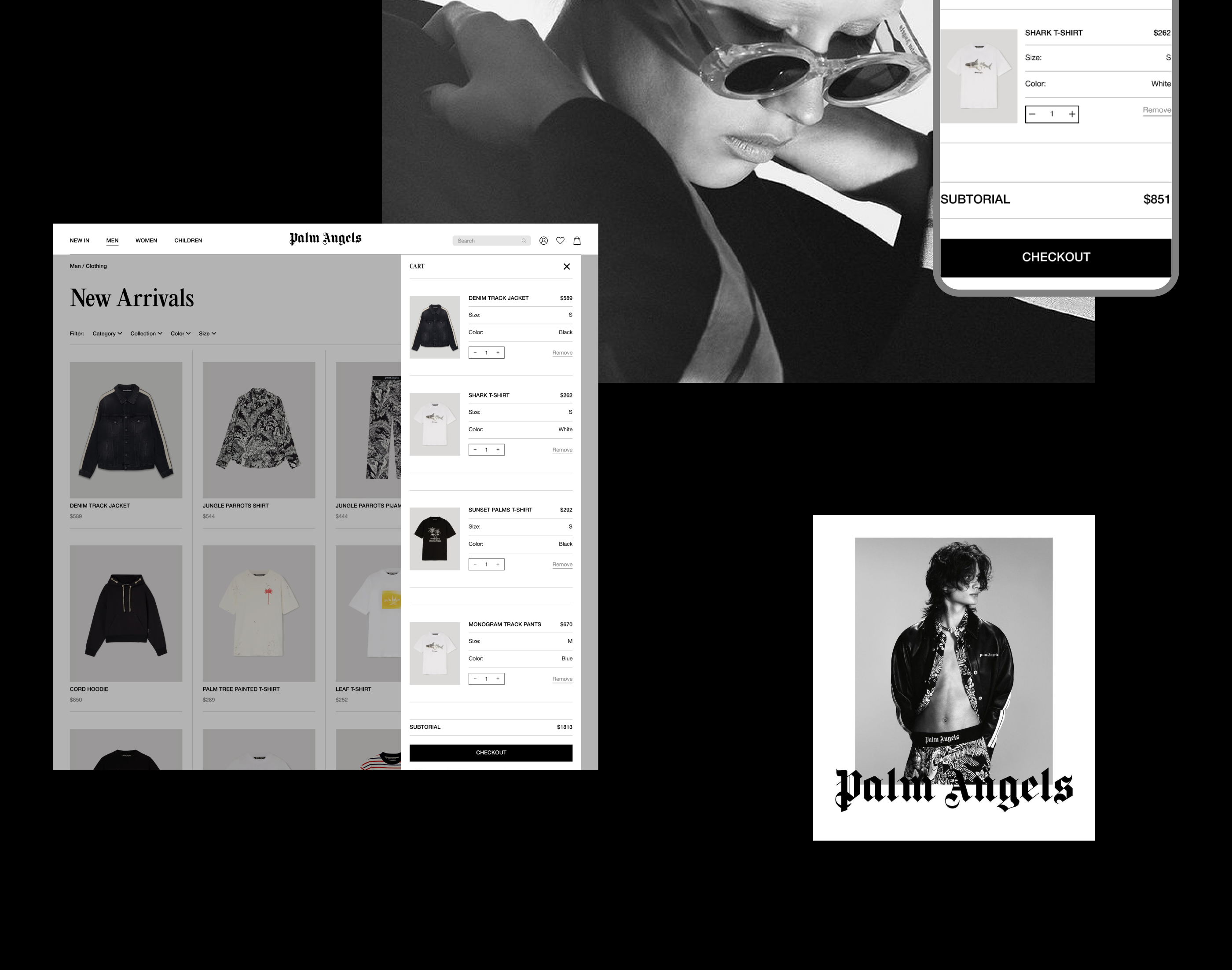 Palm Angels| E-commerce redesign — Изображение №8 — Интерфейсы на Dprofile