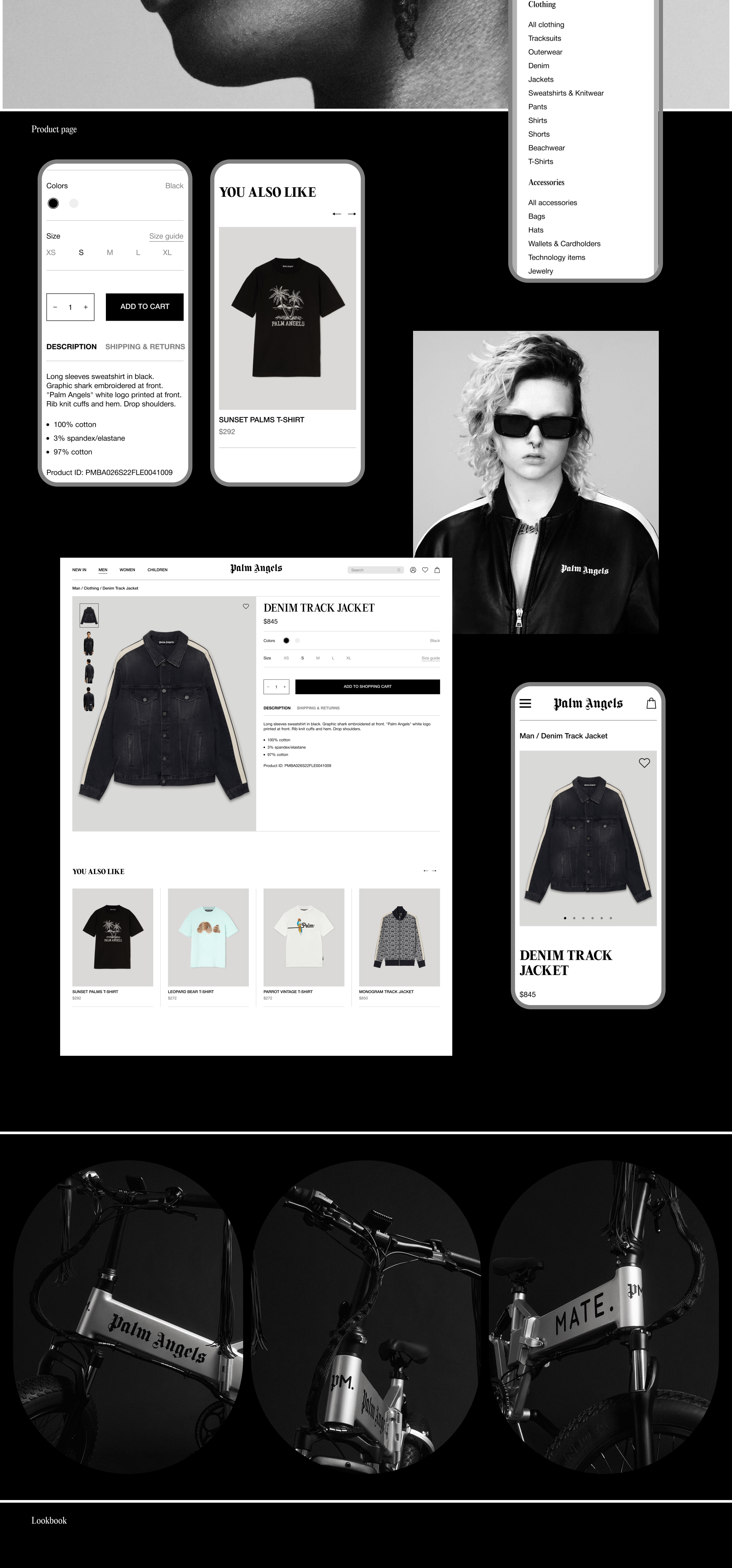 Palm Angels| E-commerce redesign — Изображение №5 — Интерфейсы на Dprofile