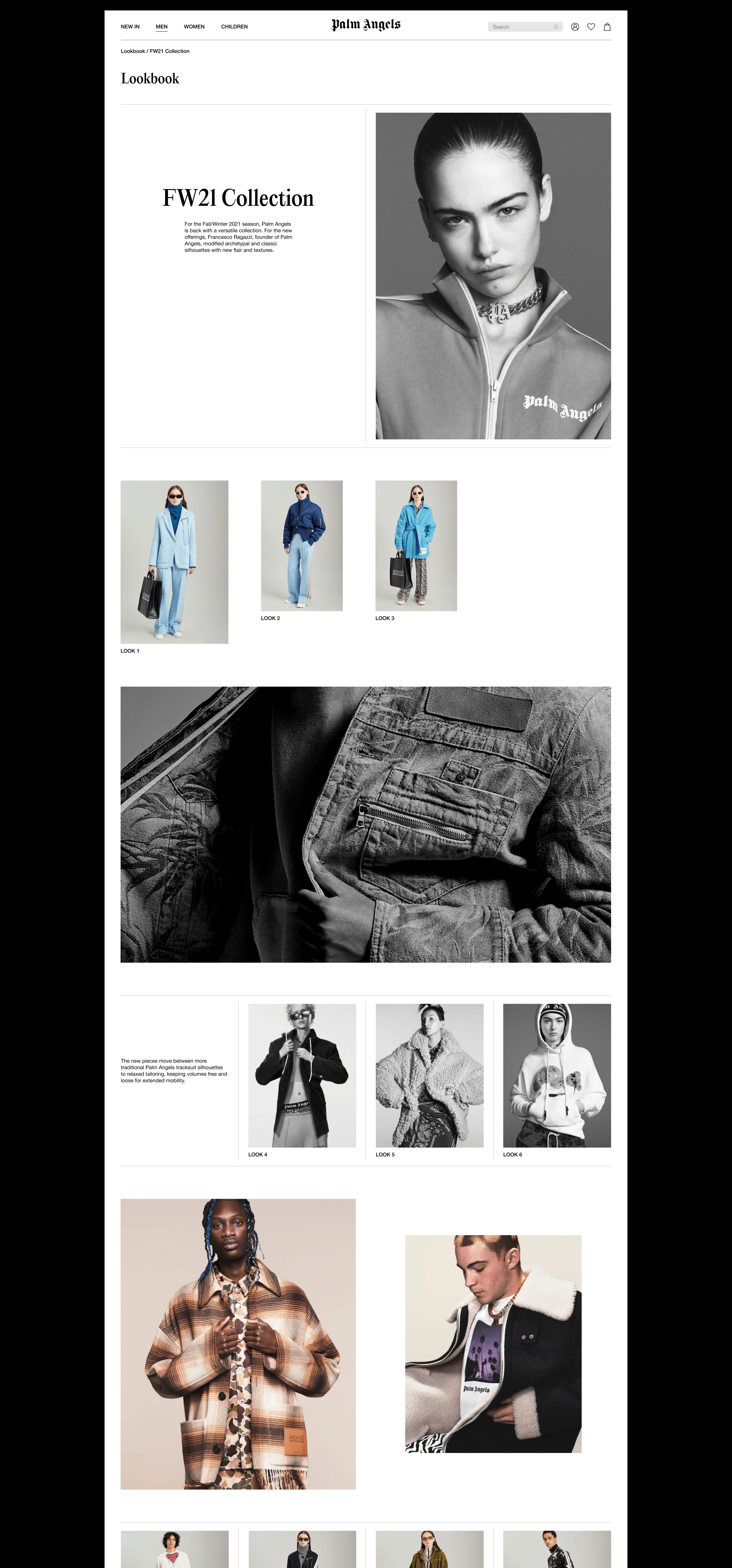 Palm Angels| E-commerce redesign — Изображение №6 — Интерфейсы на Dprofile