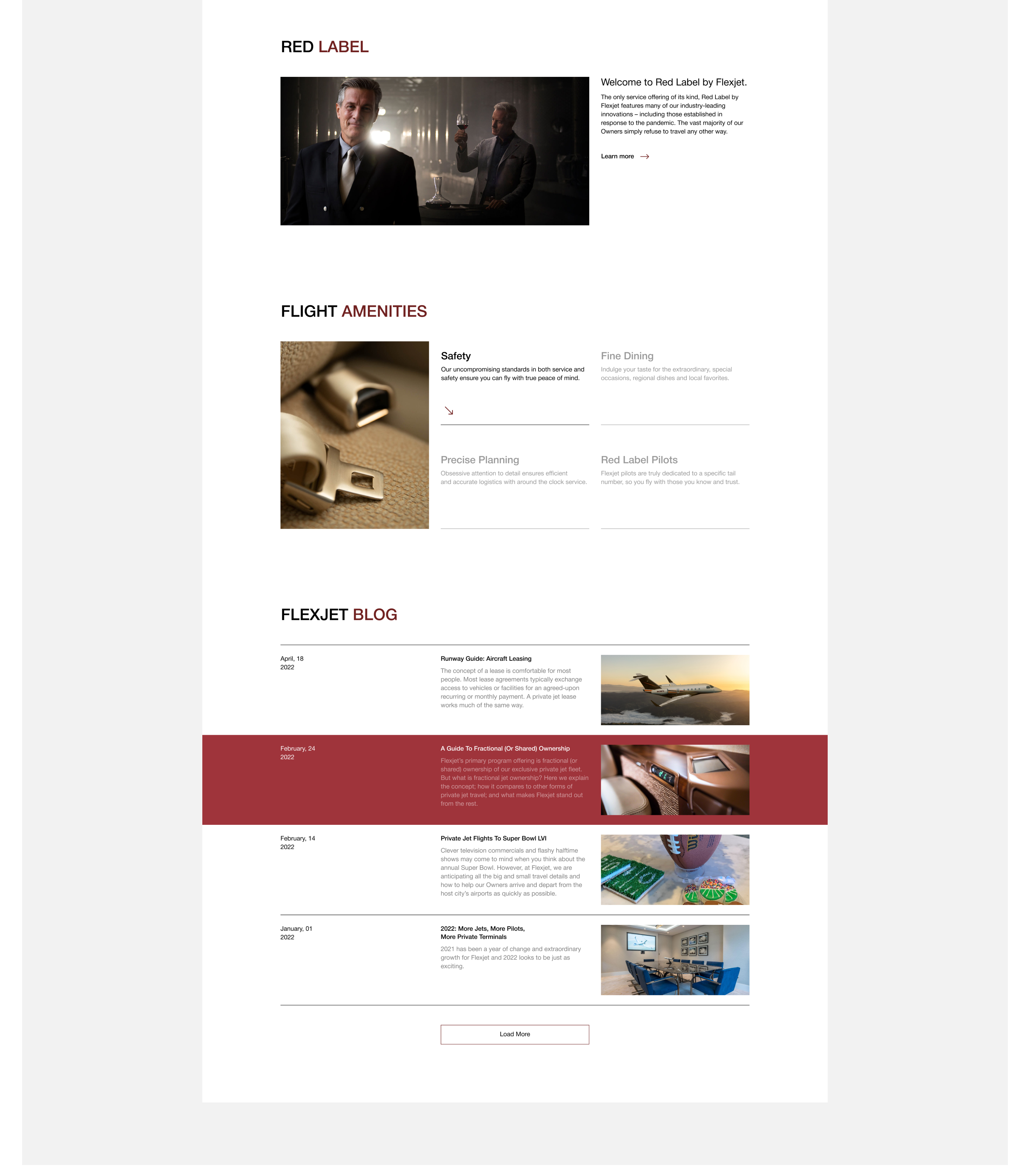 Flexjet| Corporate website redesign — Изображение №3 — Интерфейсы, Анимация на Dprofile