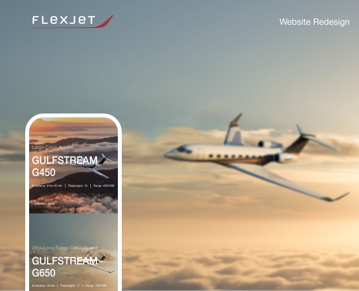 Flexjet| Corporate website redesign — Интерфейсы, Анимация на Dprofile