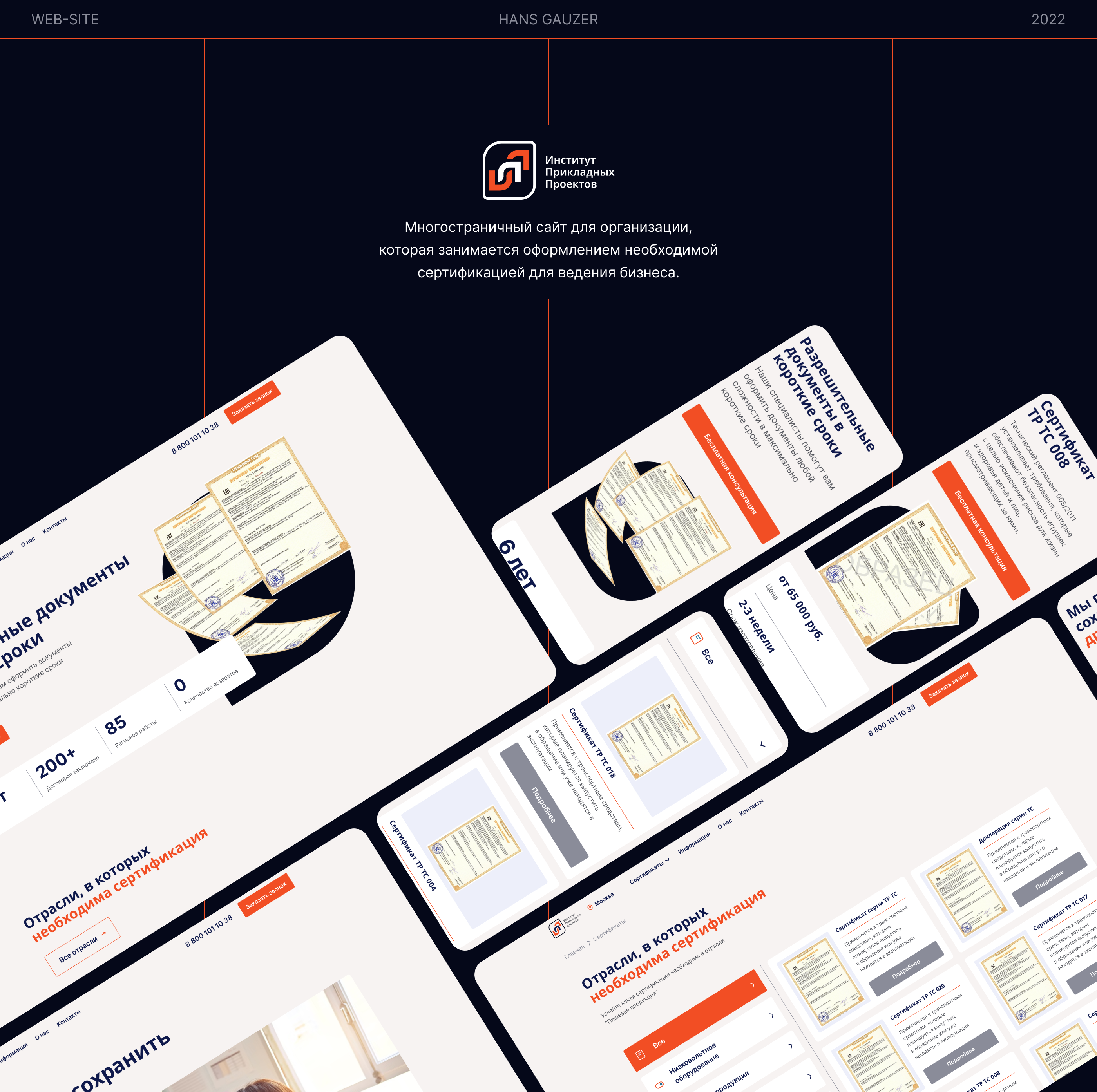 Институт Прикладных Проектов| Website design — Изображение №1 — Интерфейсы, Анимация на Dprofile