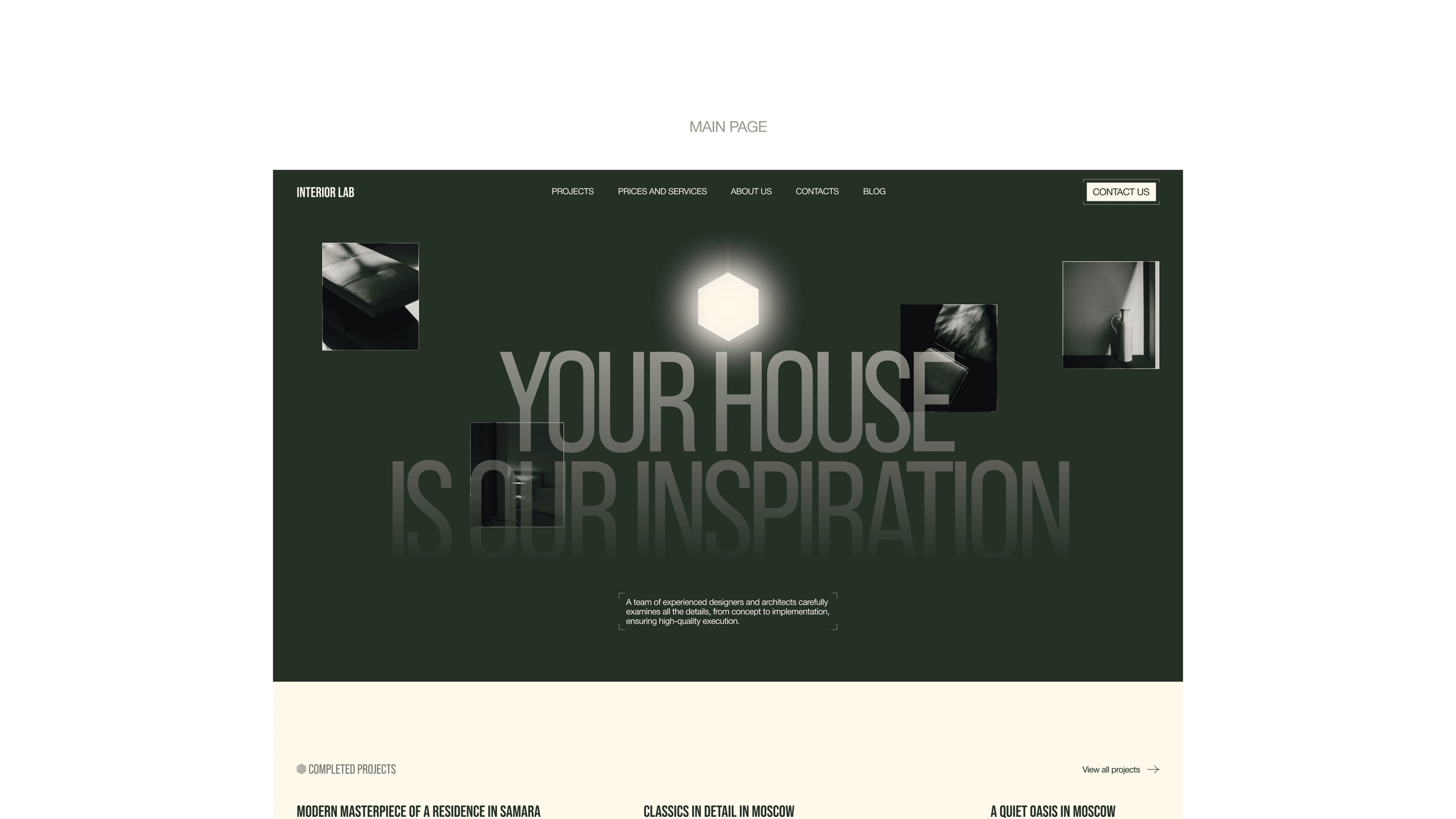 Interior Design Studio — Изображение №5 — Интерфейсы, Брендинг на Dprofile