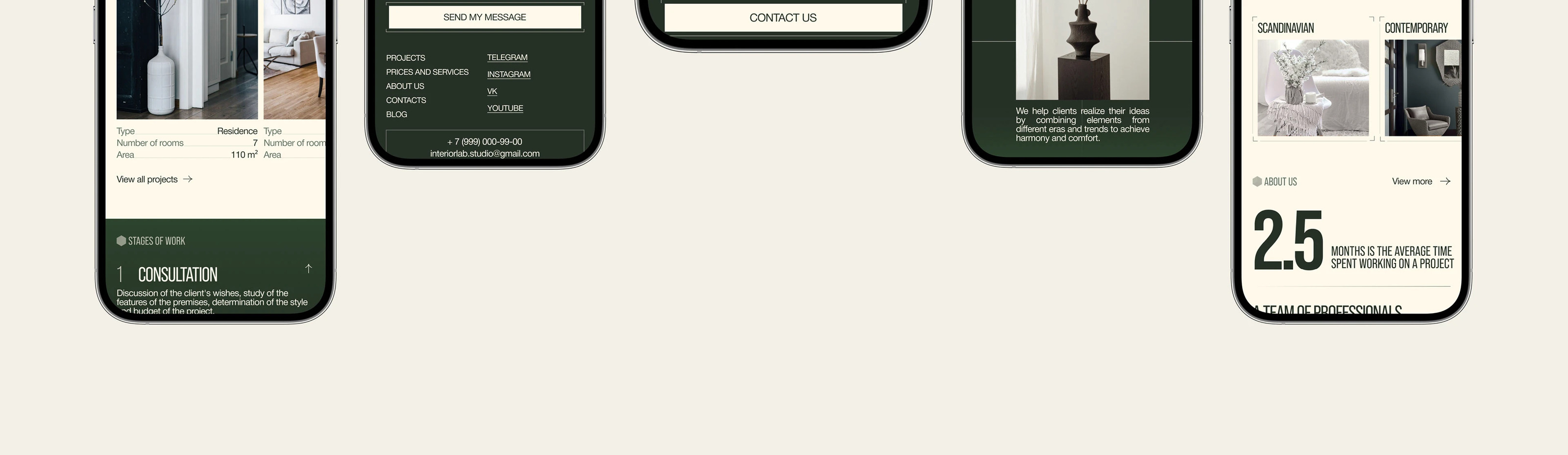 Interior Design Studio — Изображение №12 — Интерфейсы, Брендинг на Dprofile