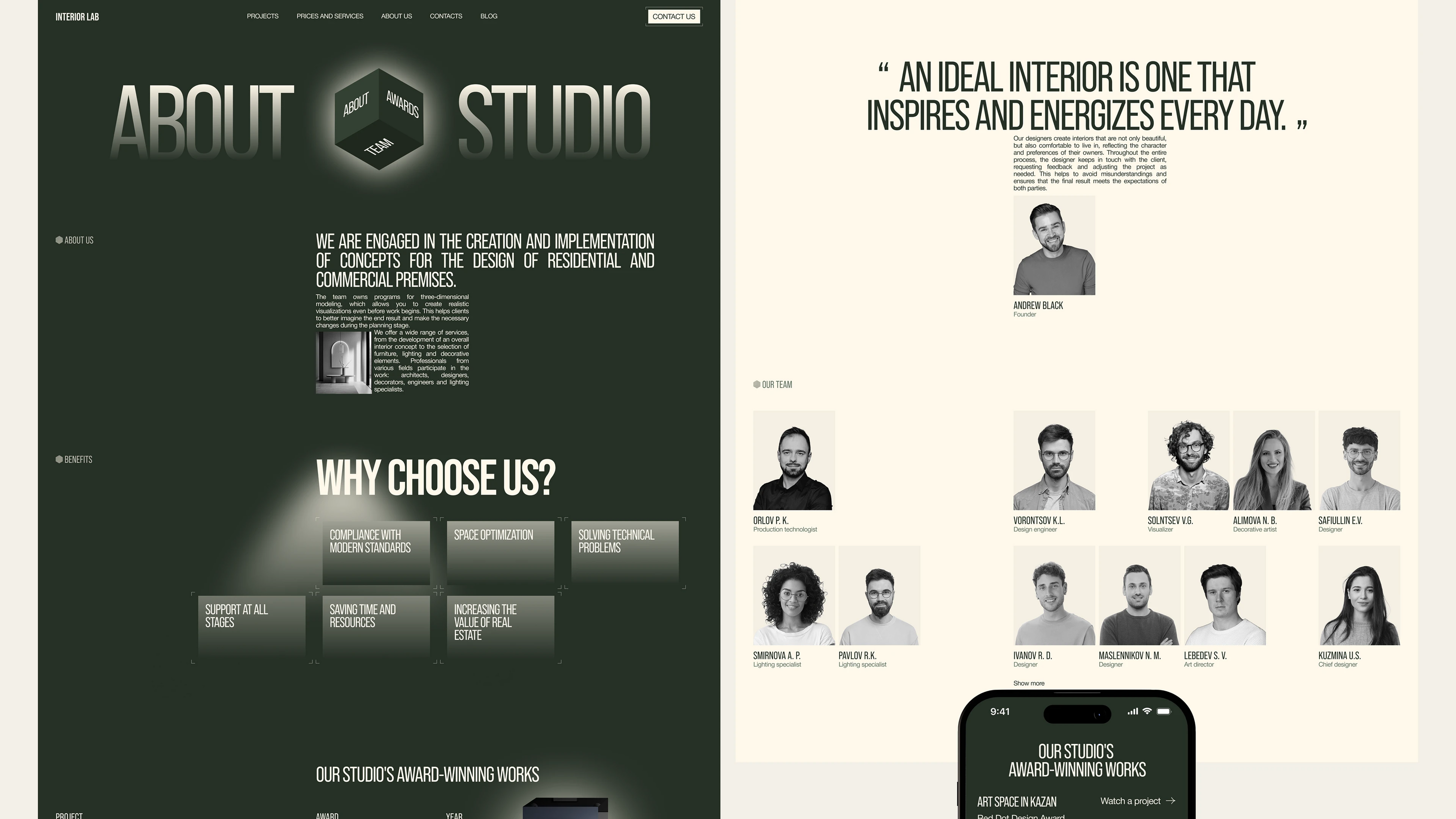 Interior Design Studio — Изображение №22 — Интерфейсы, Брендинг на Dprofile