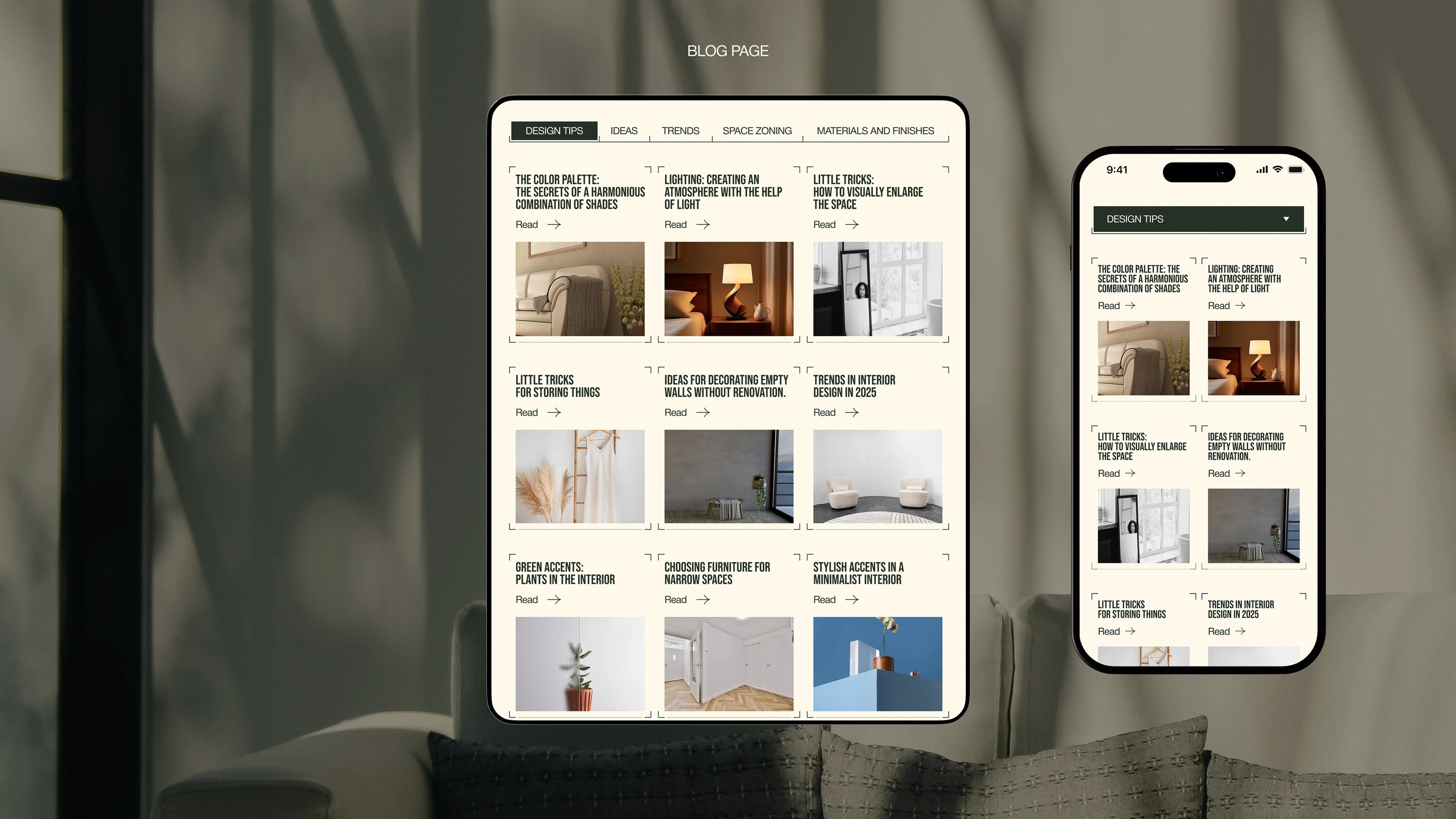 Interior Design Studio — Изображение №24 — Интерфейсы, Брендинг на Dprofile
