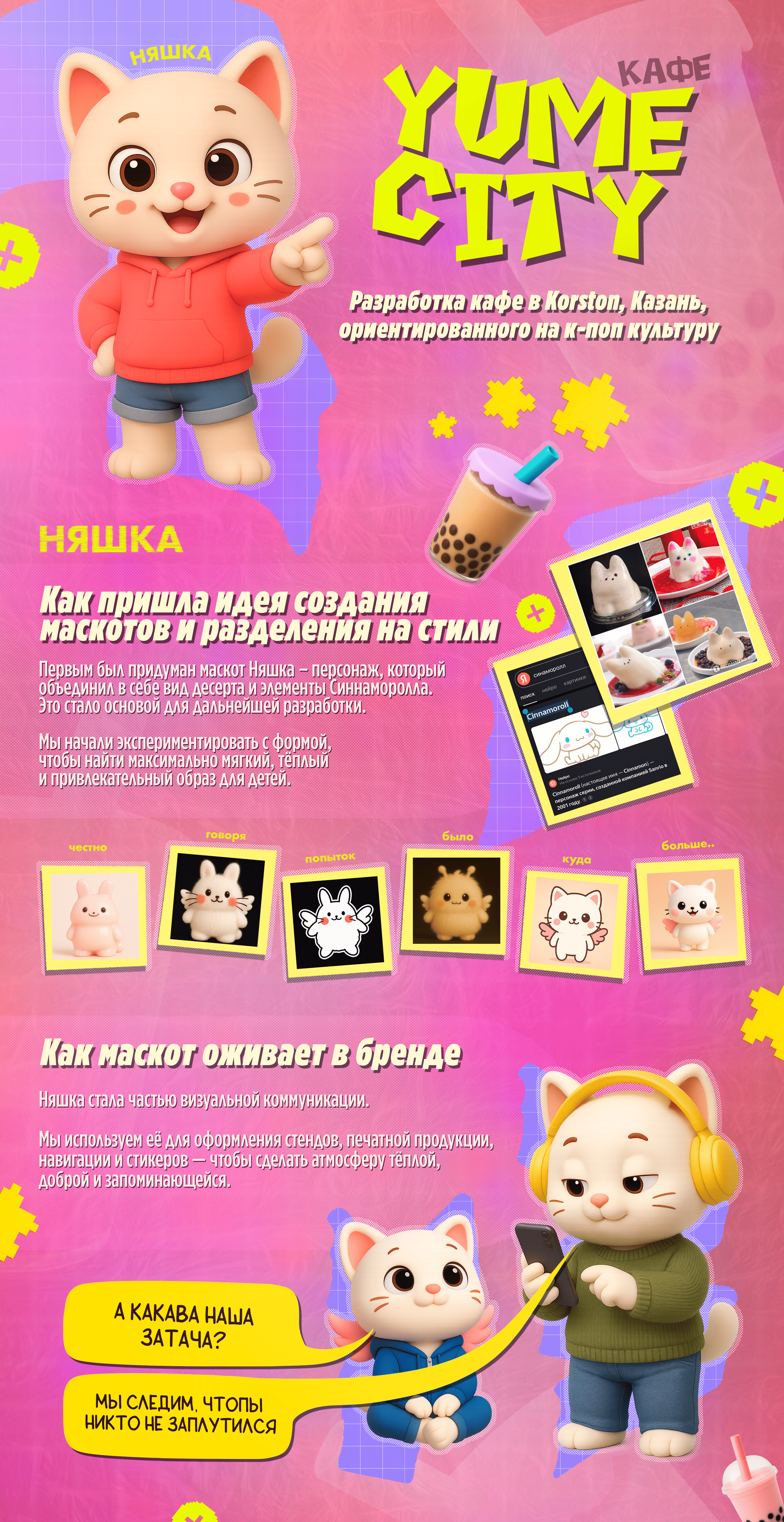 Разработка и оформление кафе Yume City — Изображение №1 — Брендинг, Иллюстрация на Dprofile