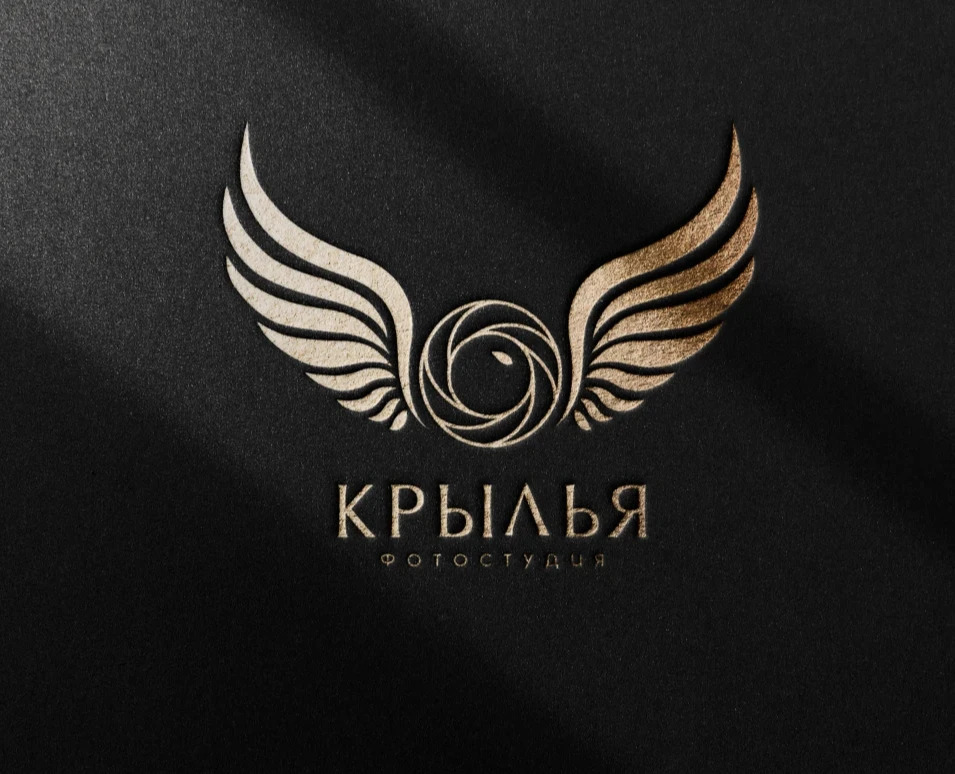 ФОТОСТУДИЯ "КРЫЛЬЯ" - логотип, типография на Dprofile