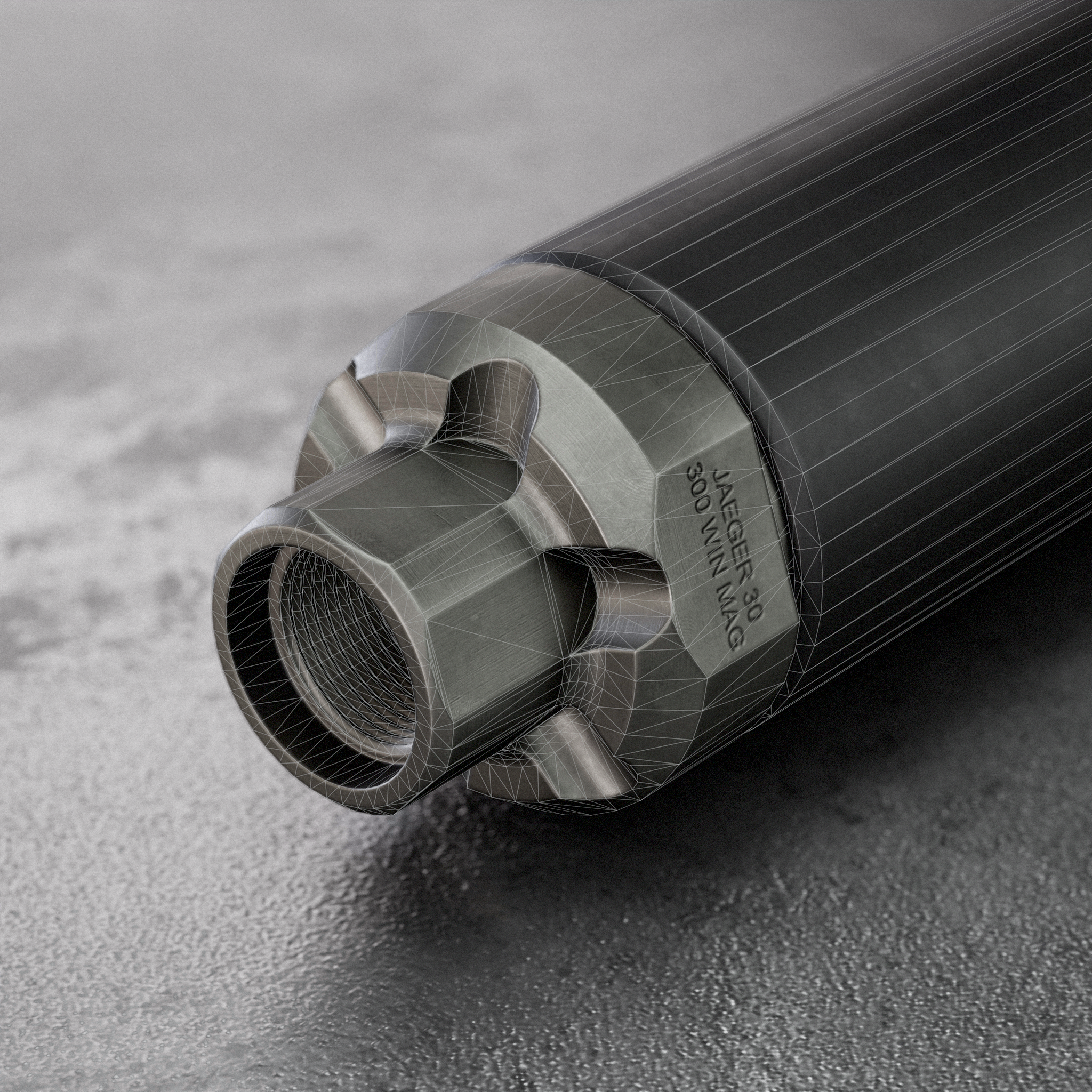 AAC Jaeger 30 Suppressor — Изображение №4 — 3D на Dprofile