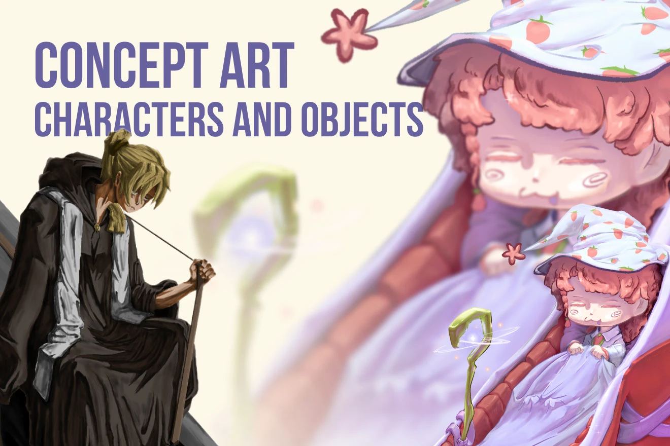 Создание концепт-арта персонажей и предметов — Изображение №1 — Иллюстрация на Dprofile