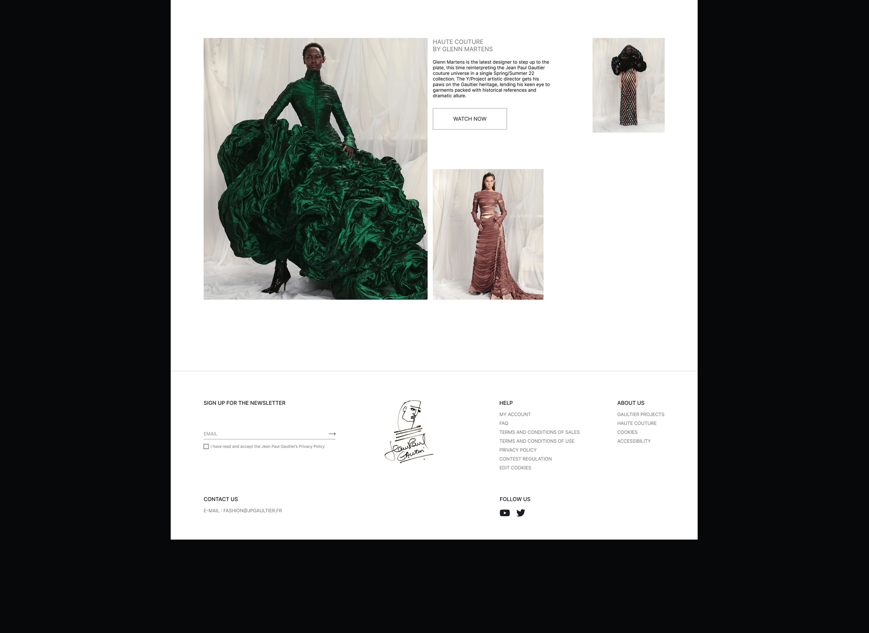 JEAN PAUL GAULTIER | E-commerce RedesignRedesign — Изображение №6 — Интерфейсы на Dprofile