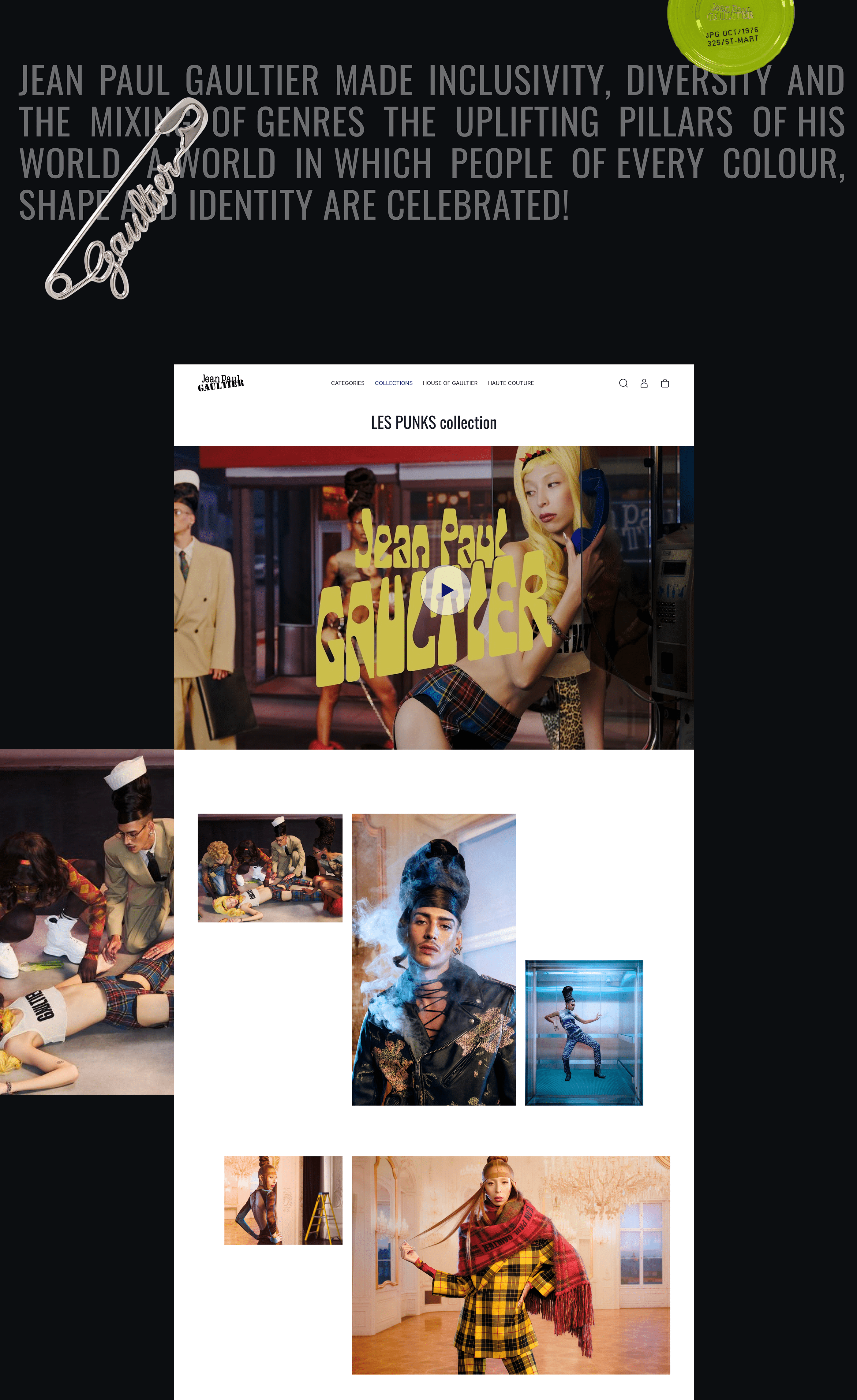 JEAN PAUL GAULTIER | E-commerce RedesignRedesign — Изображение №12 — Интерфейсы на Dprofile