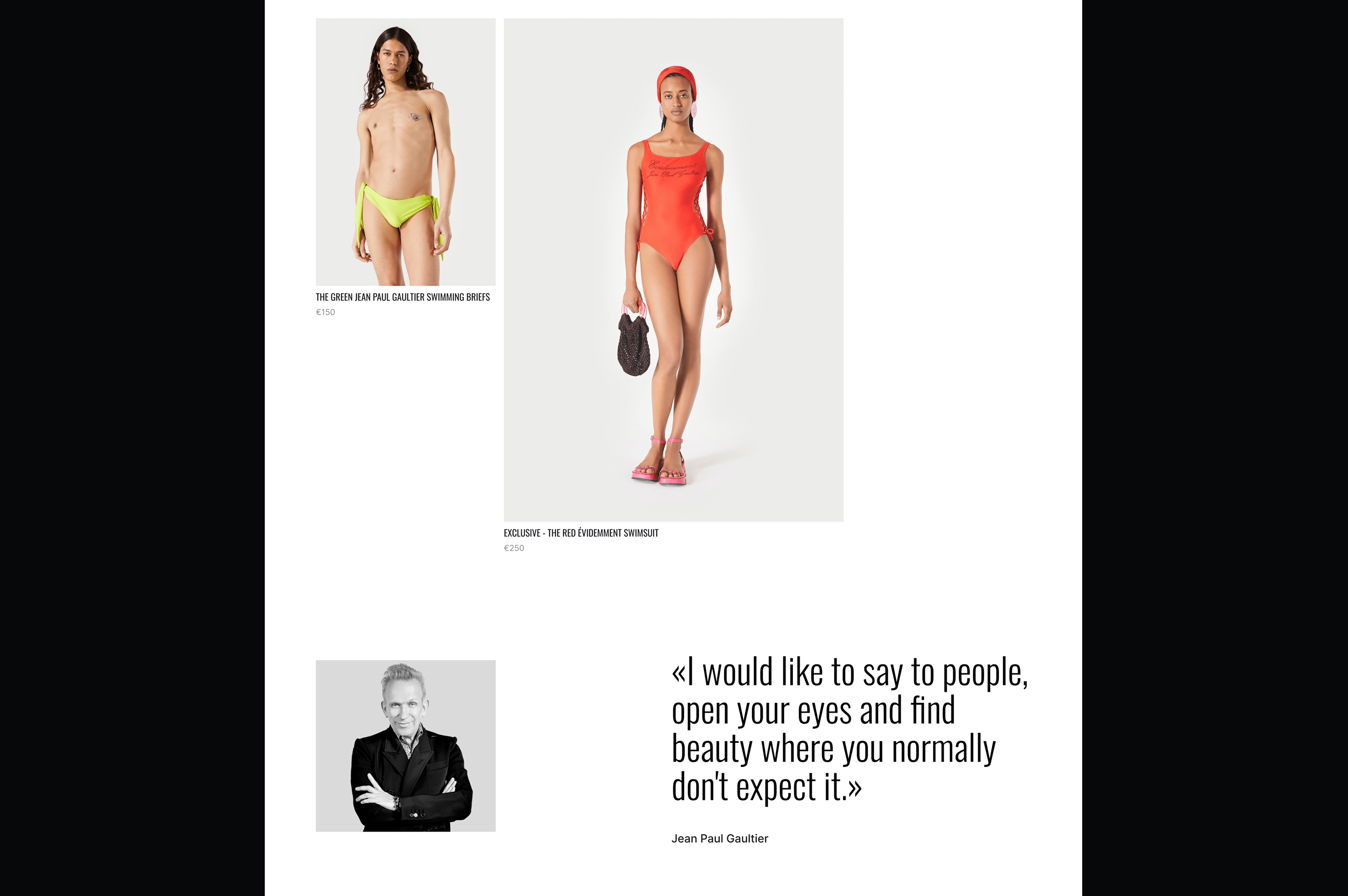 JEAN PAUL GAULTIER | E-commerce RedesignRedesign — Изображение №4 — Интерфейсы на Dprofile