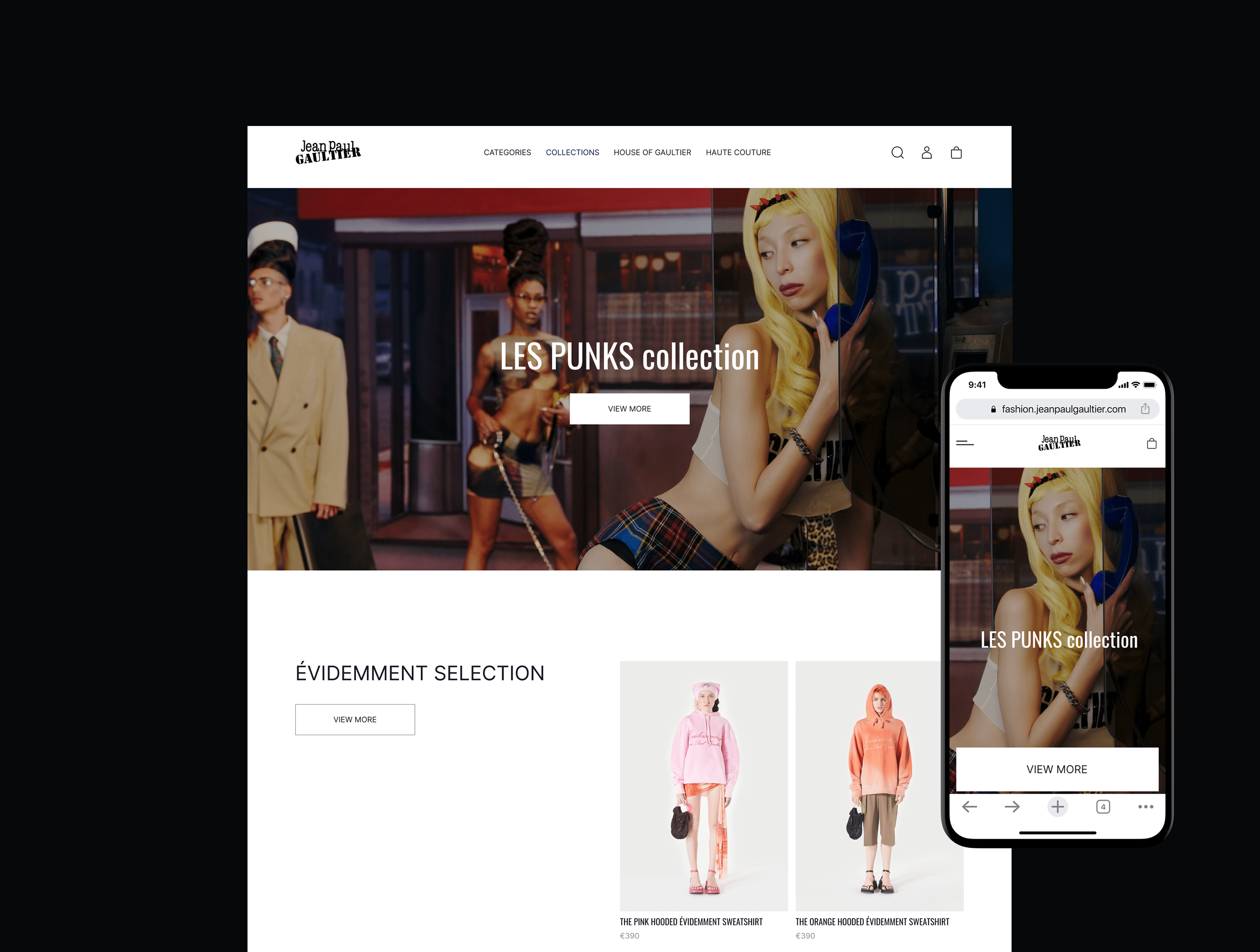 JEAN PAUL GAULTIER | E-commerce RedesignRedesign — Изображение №3 — Интерфейсы на Dprofile